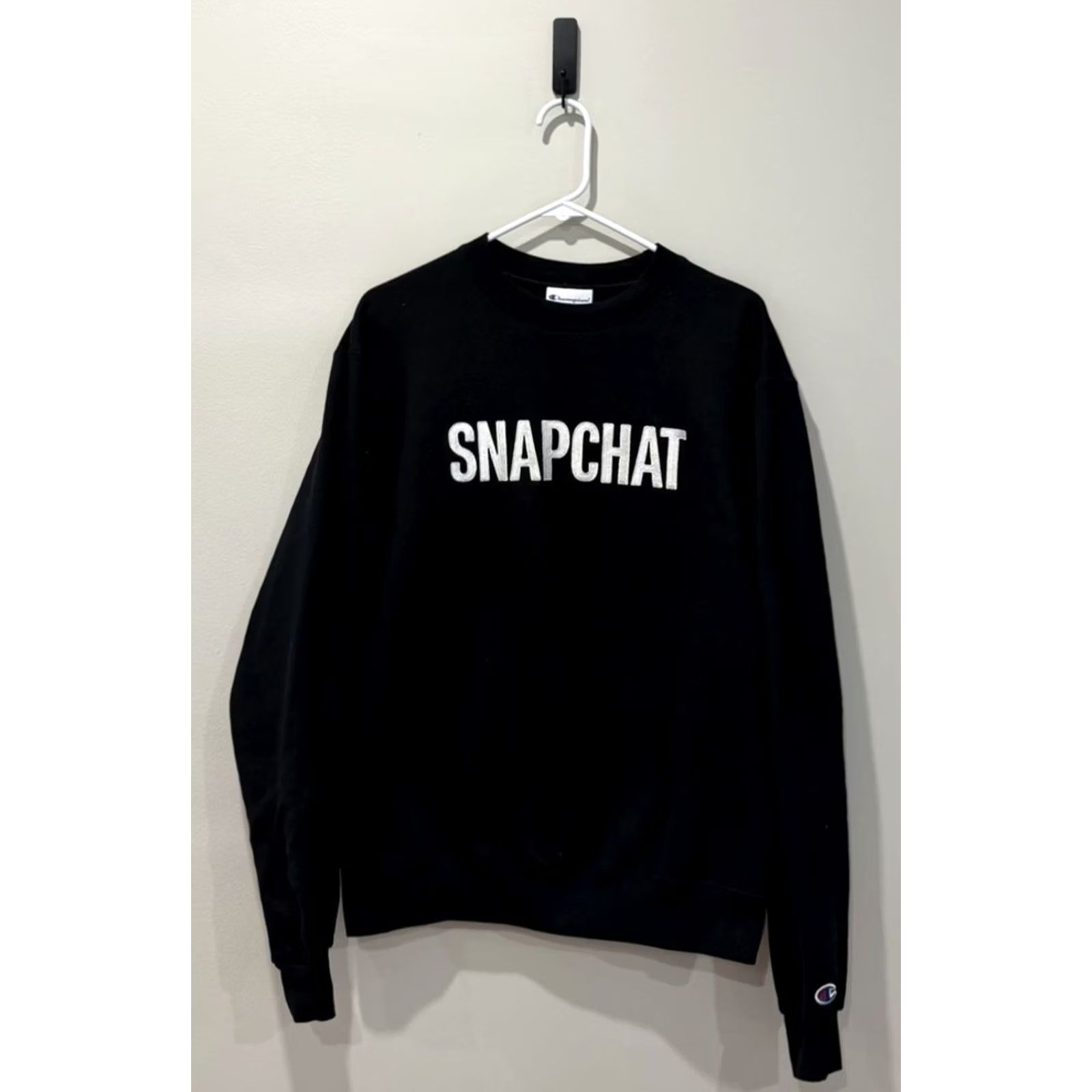Champion Champion Black Sweatshirt Employee Snapchat M Size US M / EU 48-50 / 2 - 2 Thumbnail