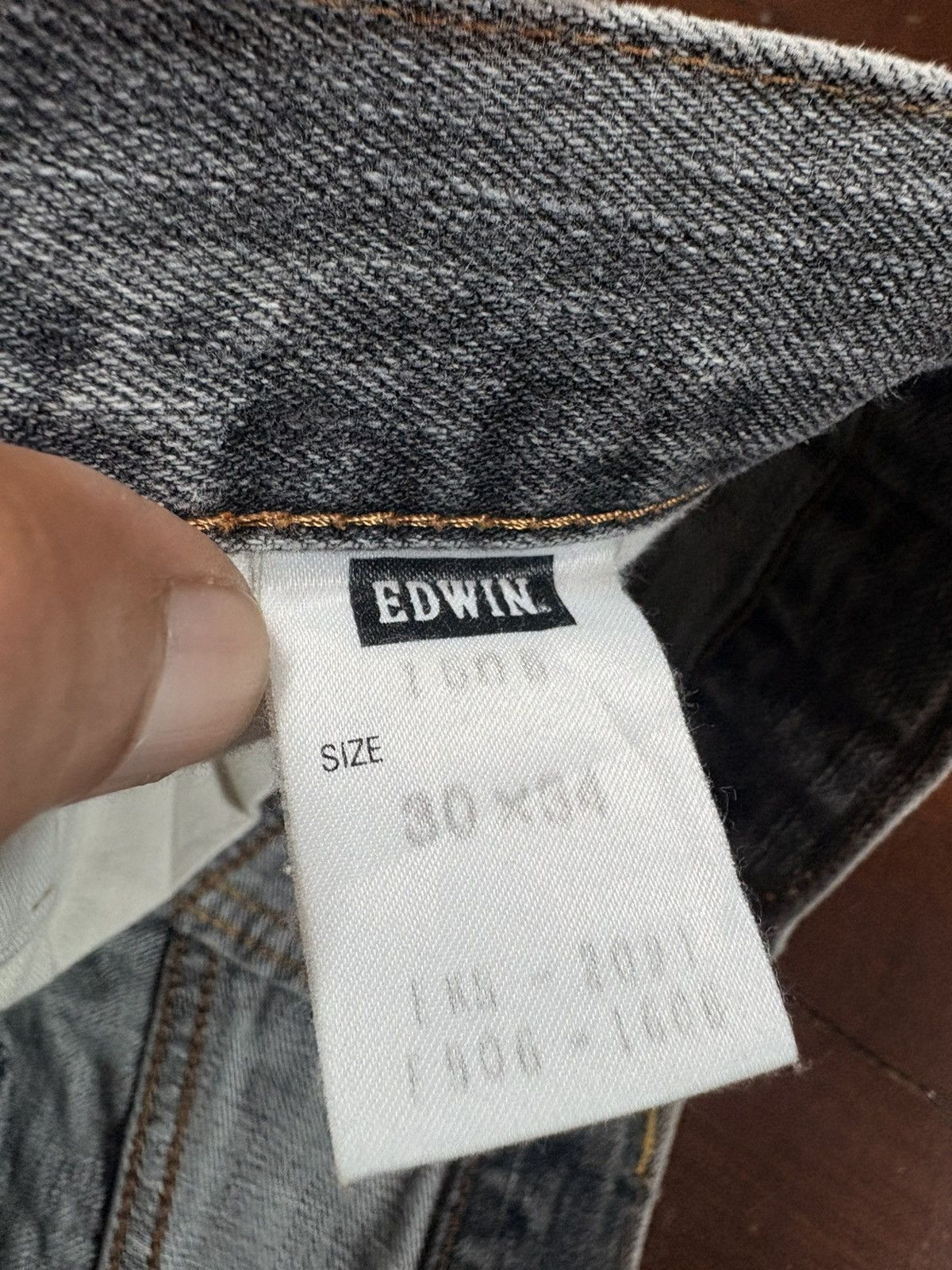 Edwin Vtg Edwin 505Z Selvedge Mudwash Distressed Denim Jeans baggy Size US 32 / EU 48 - 17 Thumbnail