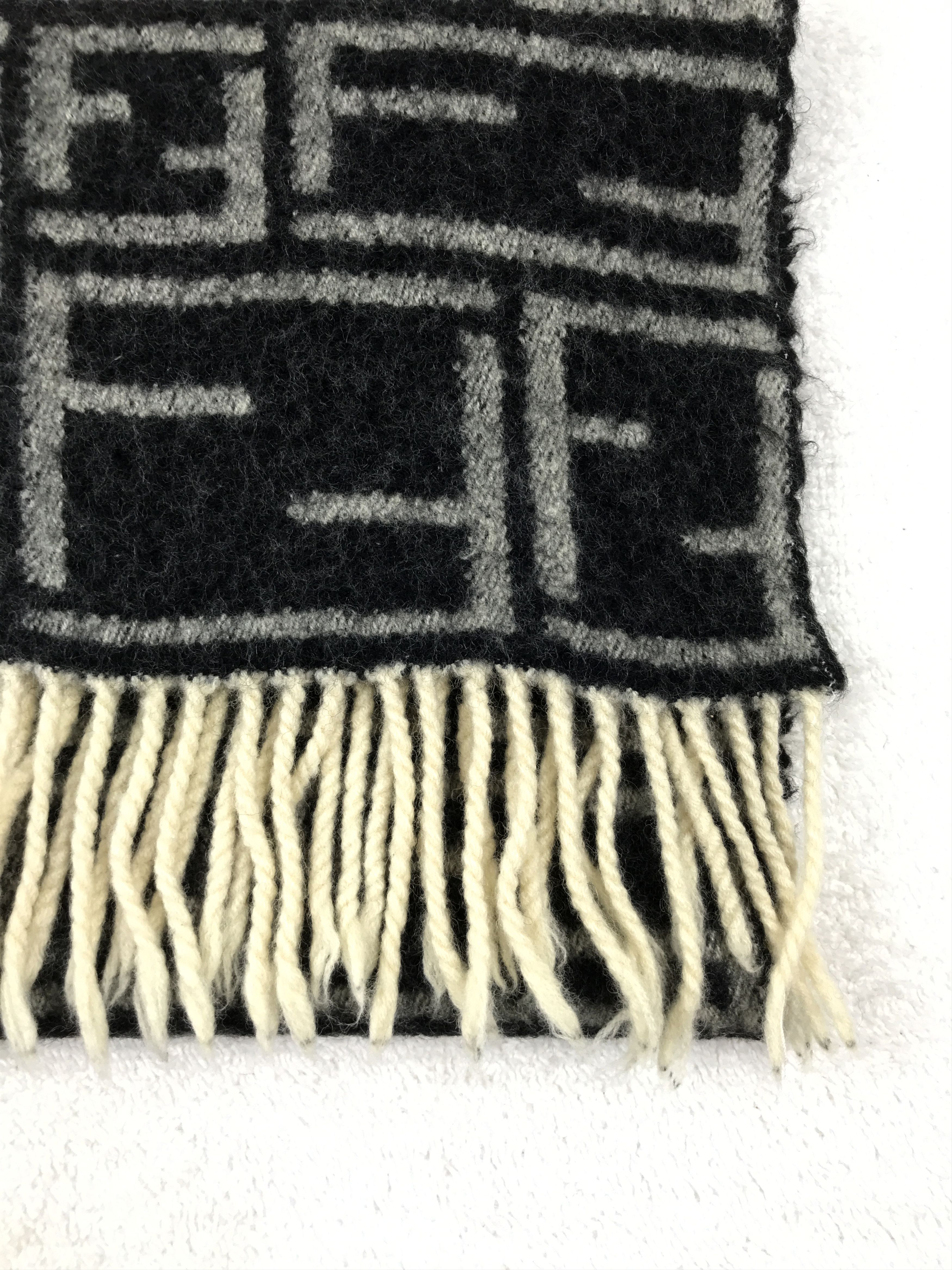 Fendi Vintage Fendi Scarf Muffler Wool Cashmere Size ONE SIZE - 3 Thumbnail
