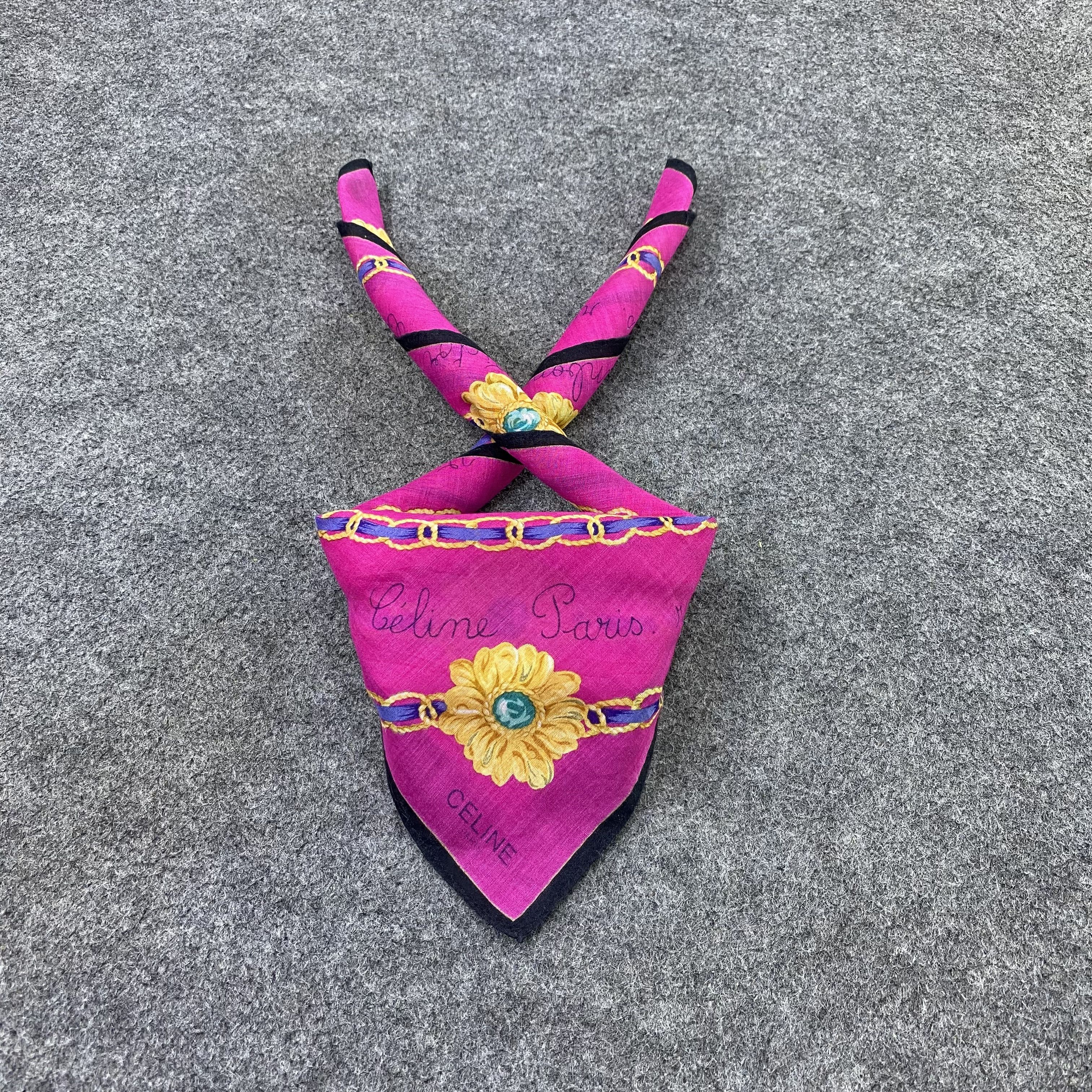 Celine Celine Handkerchief / Bandana / Neckerchief-B2287 Size ONE SIZE - 2 Thumbnail