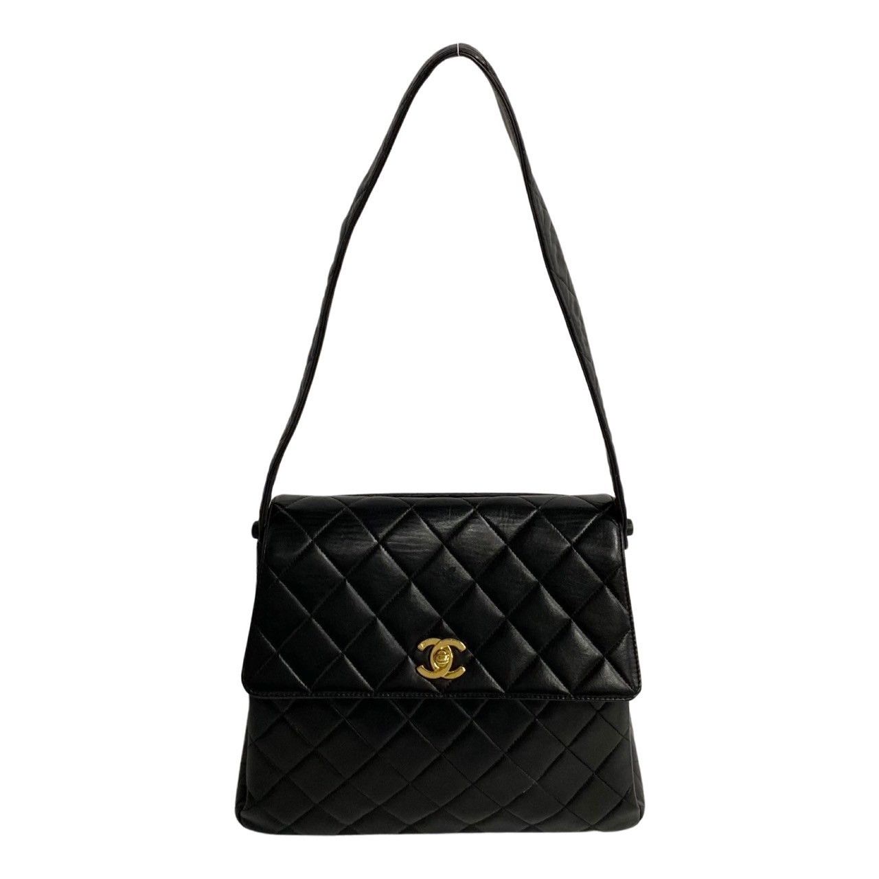 image of Chanel Quilted Cc Flap Shoulder Bag in Black, Women's