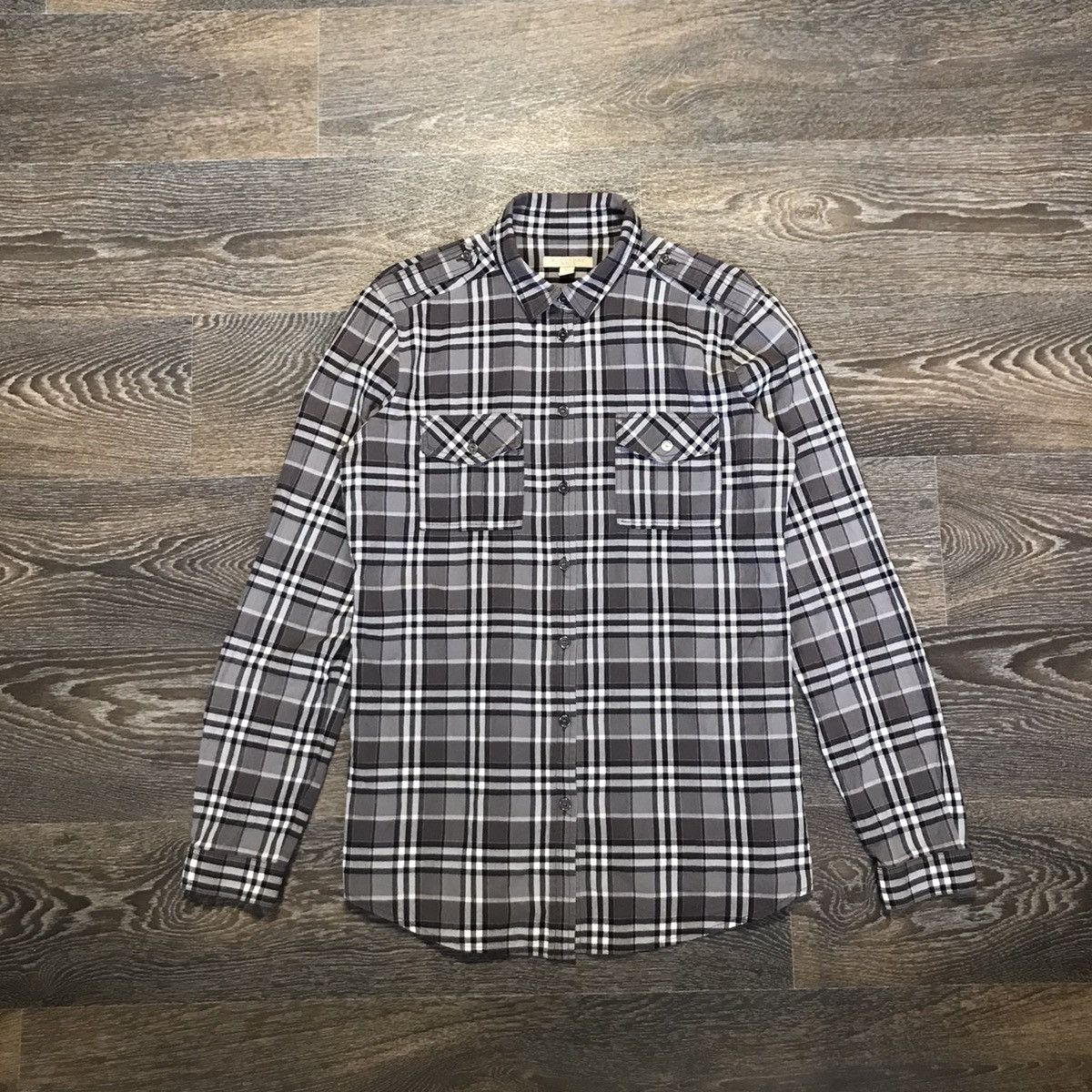 Burberry × Vintage Burberry Brit Shirt Nova Check Longsleeve Shirt Vintage Size US S / EU 44-46 / 1 - 1 Thumbnail