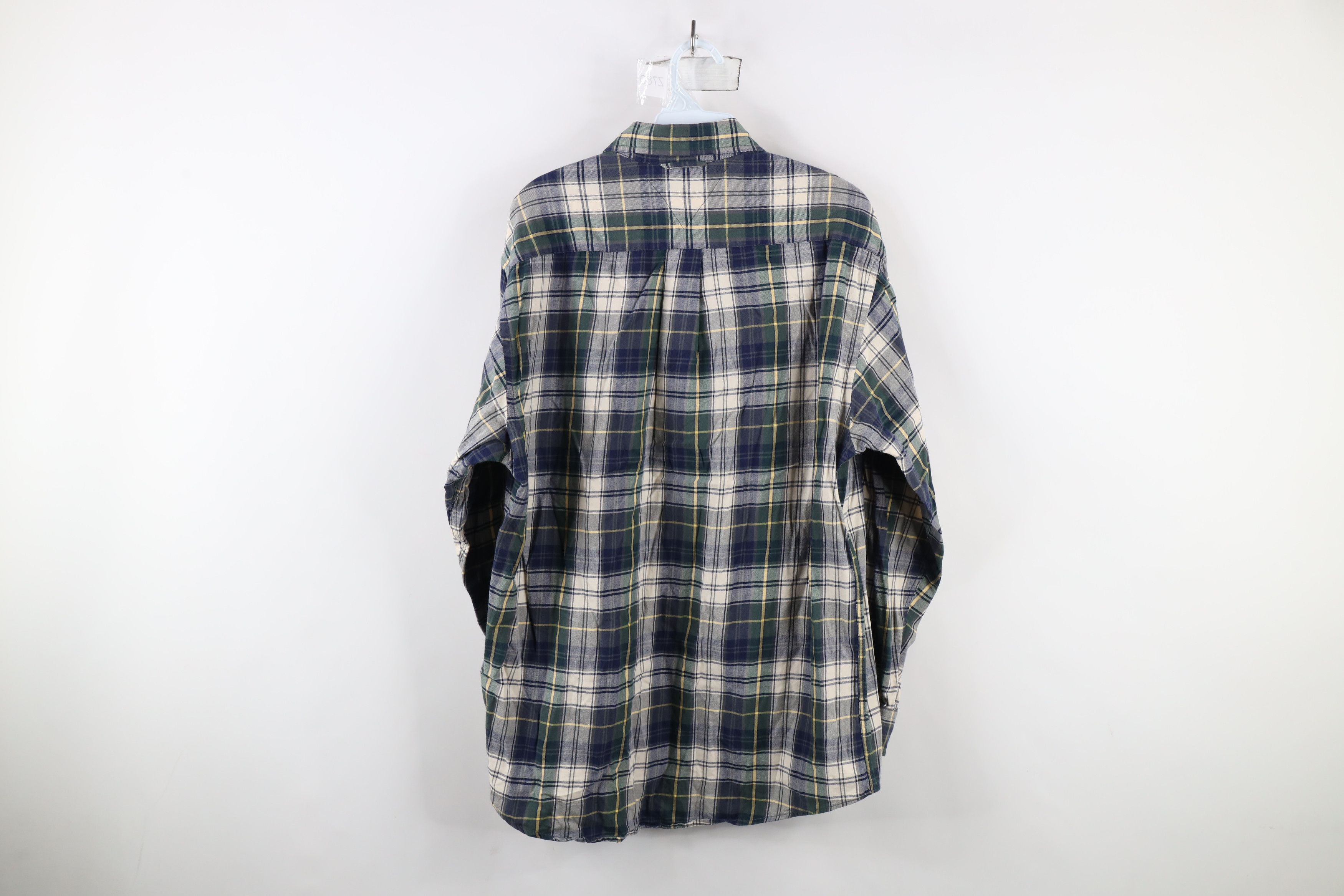 Tommy Hilfiger × Vintage Vintage 90s Tommy Hilfiger Collared Button Shirt Plaid Size US S / EU 44-46 / 1 - 10 Thumbnail