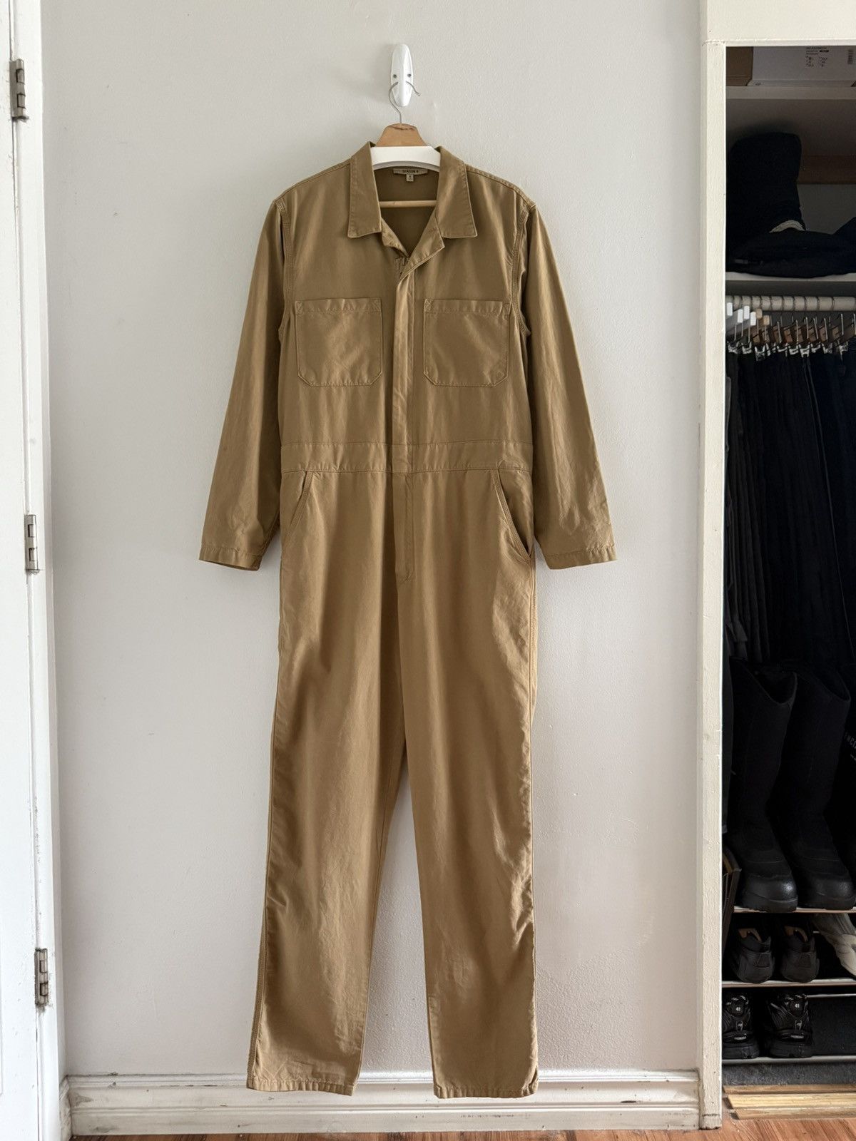 Kanye West Yeezy Season 6 Workwear Canvas Jumpsuit Shirt/Pants Brown Size US M / EU 48-50 / 2 - 1 Thumbnail