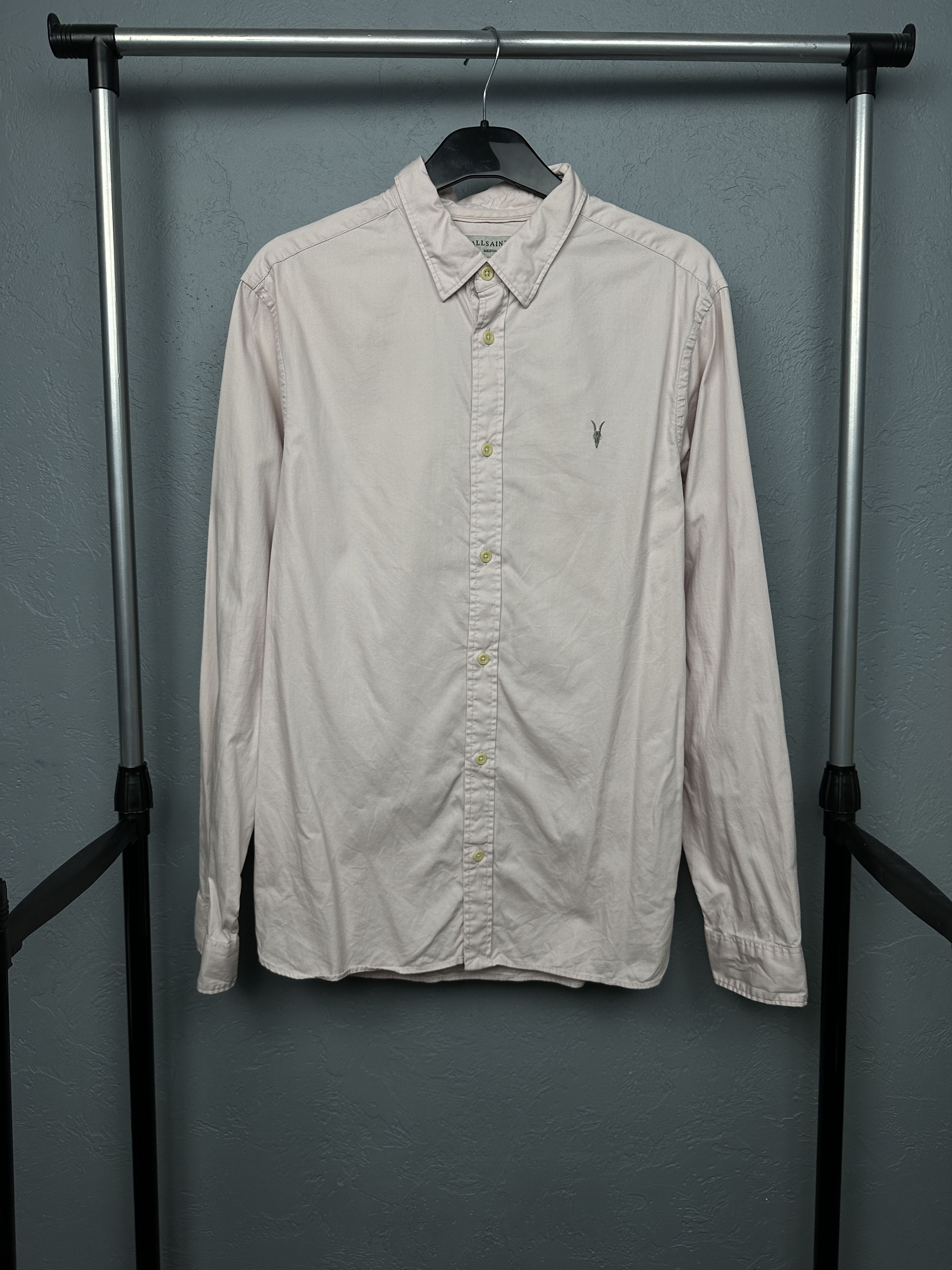 Allsaints Allsaints Mens Redondo Long Sleeve Shirt Size US M / EU 48-50 / 2 - 1 Thumbnail