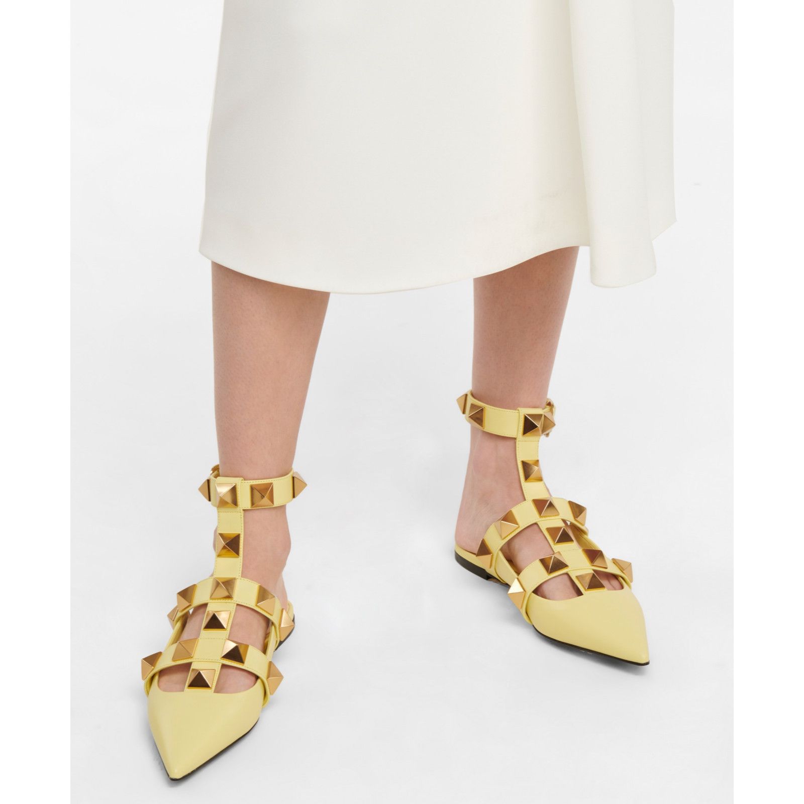 Valentino Rockstud Roman Stud Ankle Strap Ballet Ballerina Flat 36 Size US 6 / IT 36 - 5 Thumbnail