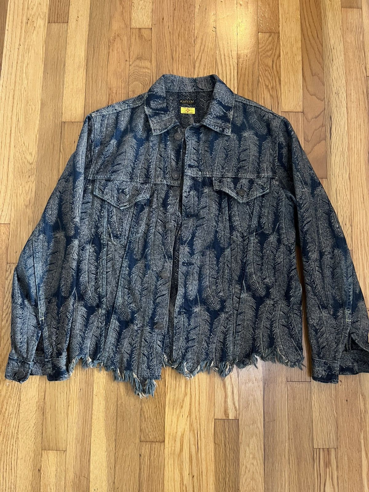 Kapital Kapital Feather Denim Jacket Size US S / EU 44-46 / 1 - 1 Thumbnail