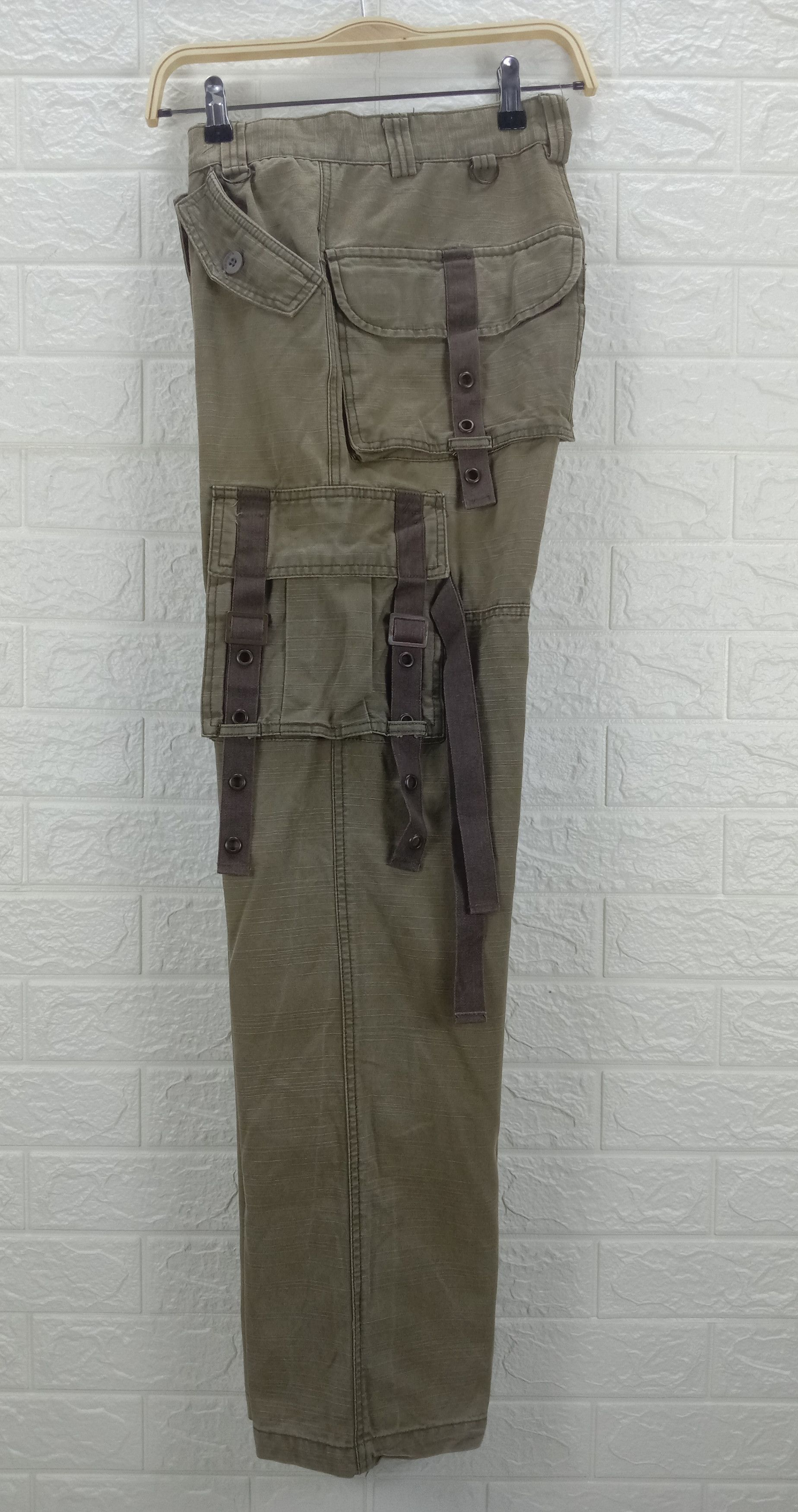 Japanese Brand Vintage Japanese Bondage Multi Pocket Tactical Cargo Pants Size US 30 / EU 46 - 10 Thumbnail