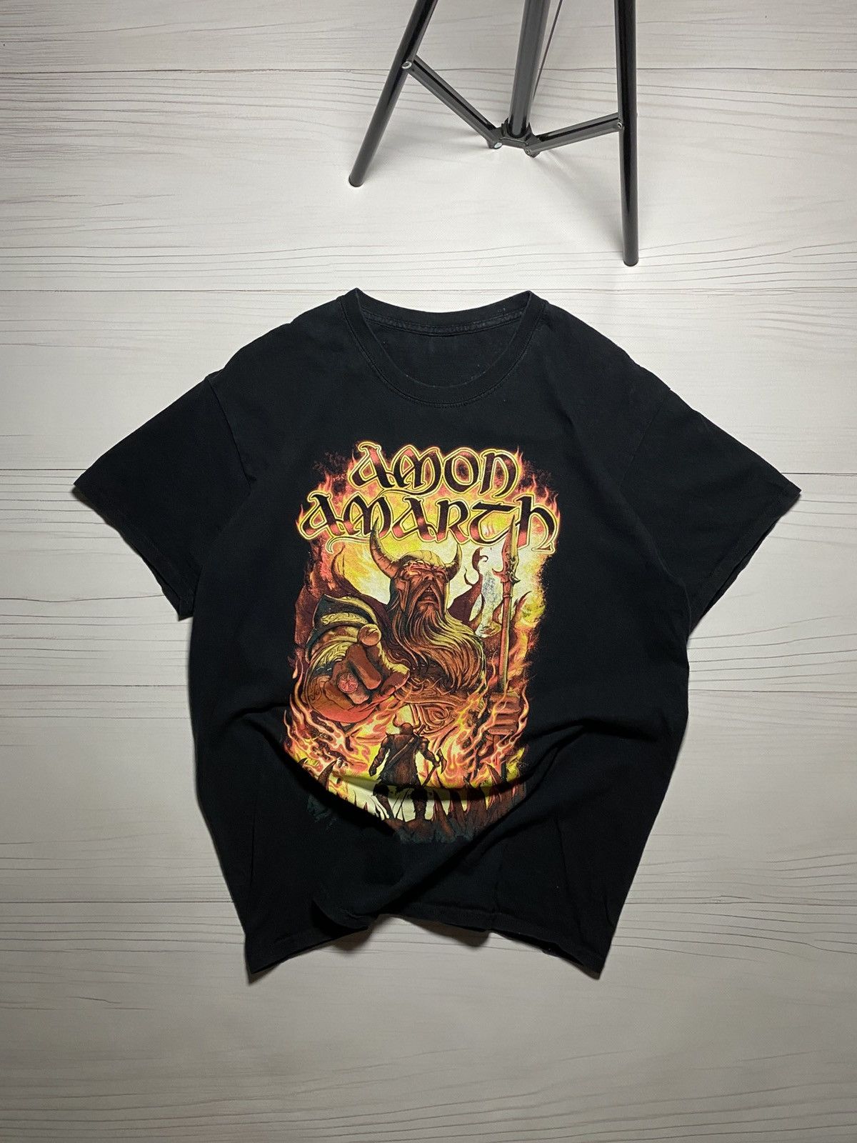 Band Tees × Vintage Vintage Amon Amarch Oden Wants You Faded Y2k T Shirt Size US L / EU 52-54 / 3 - 1 Thumbnail