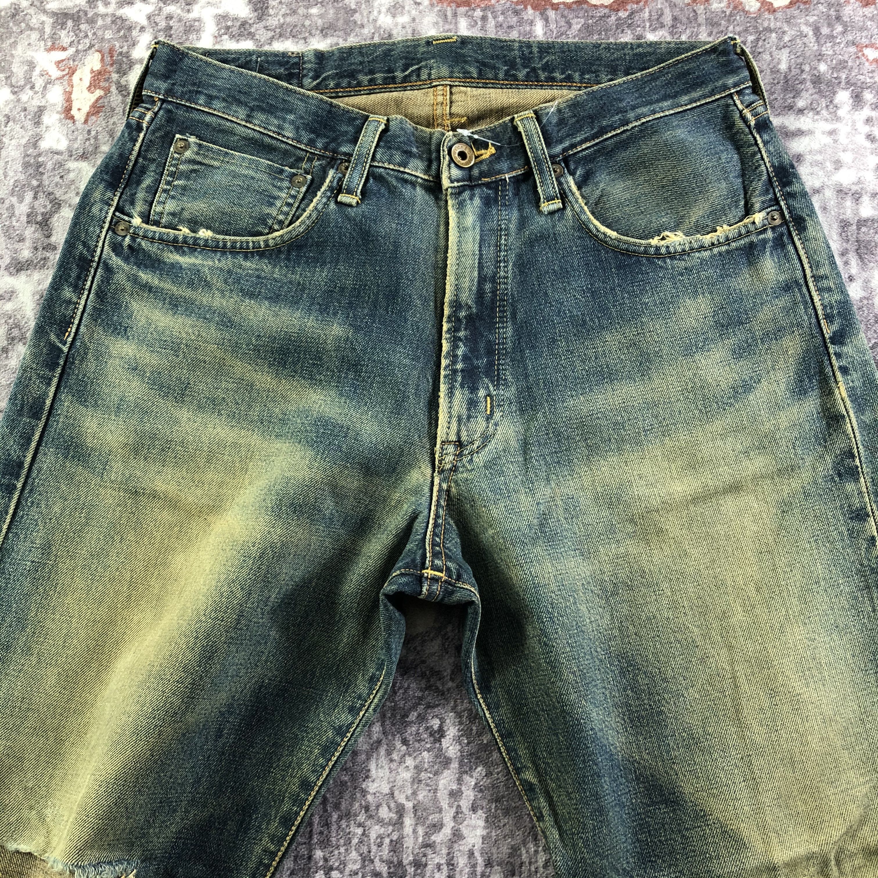 Edwin Vintage Distress Edwin 505 Selvedge Jeans-JM3592 Size US 33 - 3 Thumbnail