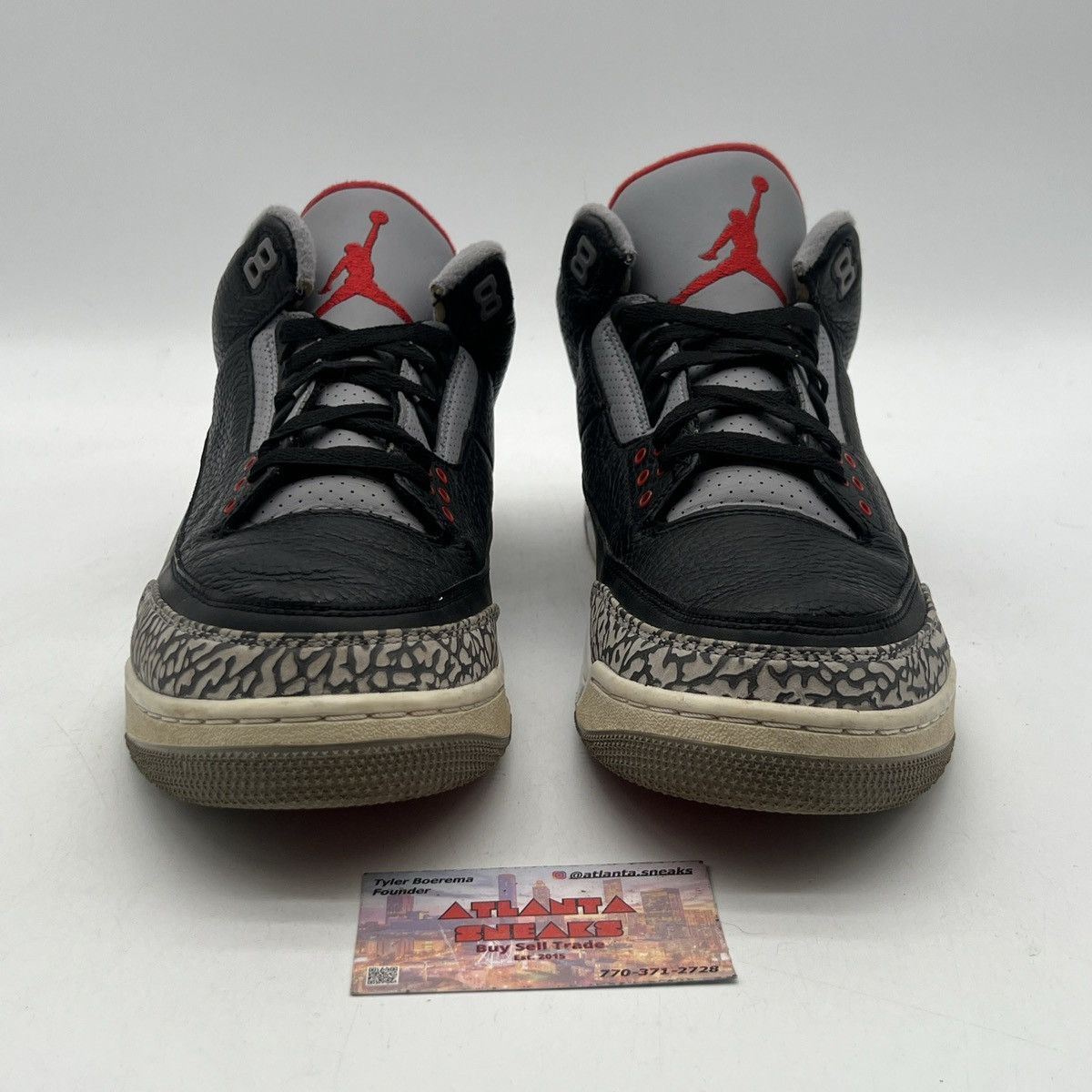 Jordan Brand Air Jordan 3 black cement Size US 13 / EU 46 - 2 Thumbnail