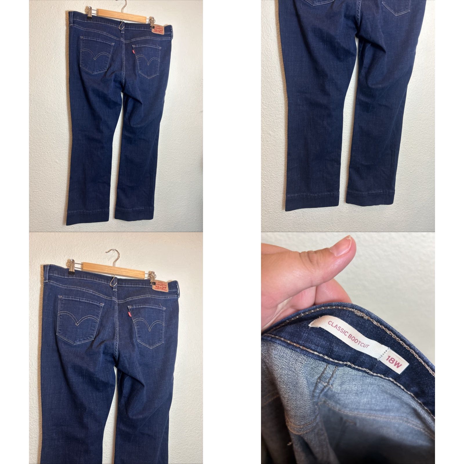 Levi's Levi's Jeans Bootcut Women Size 18 Dark Wash 38x29 Blue Size 26" / US 2 / IT 38 - 8 Thumbnail