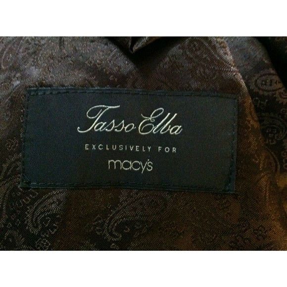Tasso Elba TASSO ELBA MENS NEW WOOL BLEND SPORT COAT BLAZER SIZE: 44L Size 44L - 4 Thumbnail