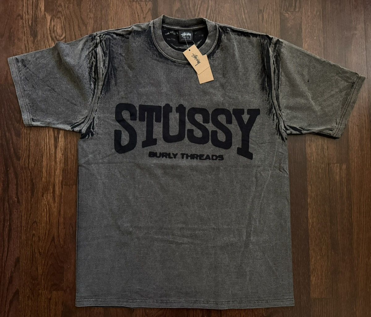 Stussy Stussy Burly Washed Tee size Large Black Size US L / EU 52-54 / 3 - 1 Thumbnail
