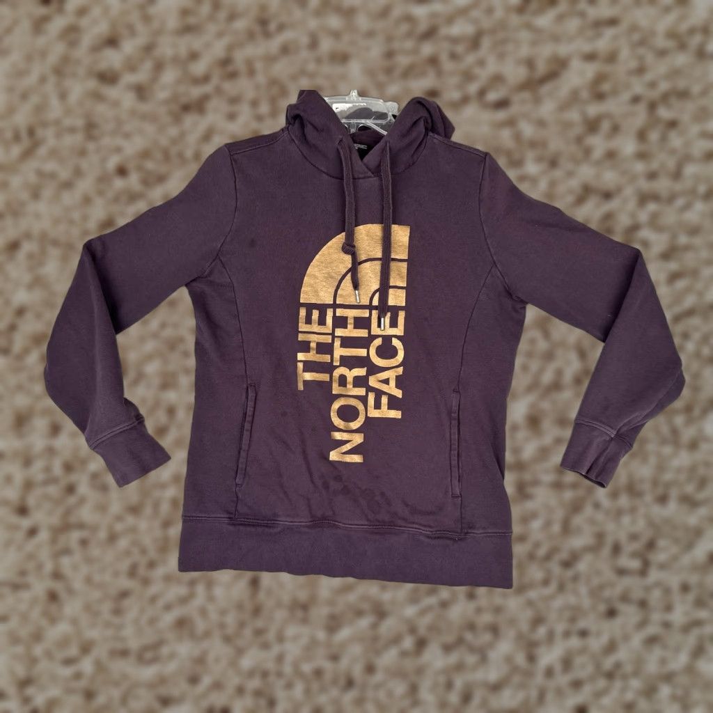 The North Face The North Face Hoodie Womens Medium Purple Pullover Logo Fleece Sweatshirt Size M / US 6-8 / IT 42-44 - 1 Thumbnail