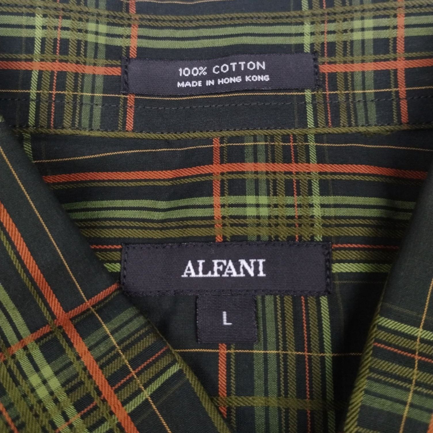 Alfani Alfani Men's Green Plaid Shirt/Button Up Size L SKU 3992 Size US L / EU 52-54 / 3 - 4 Thumbnail