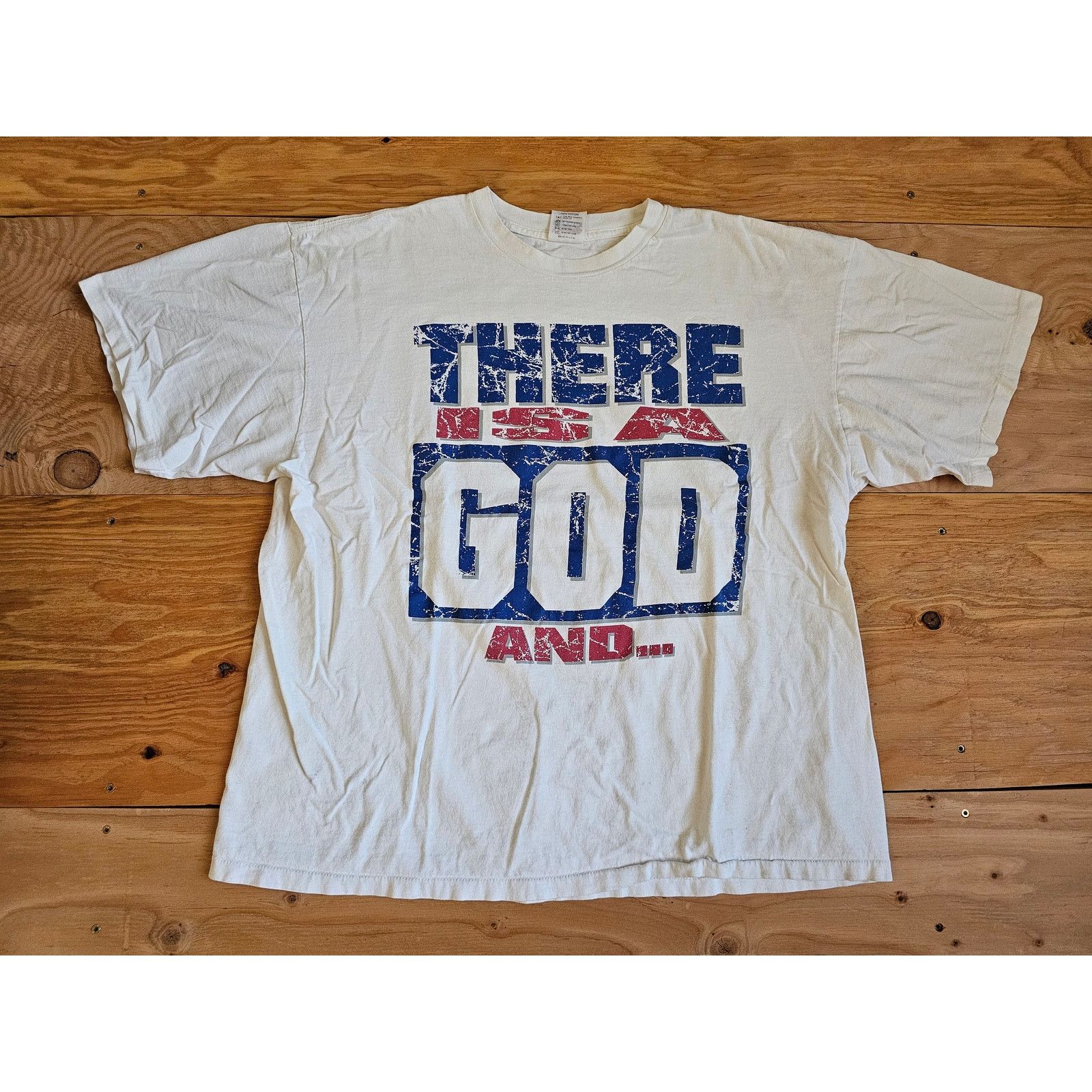 There Is A God Your Not Him Double Sided T-shirt 2XL 1990s
