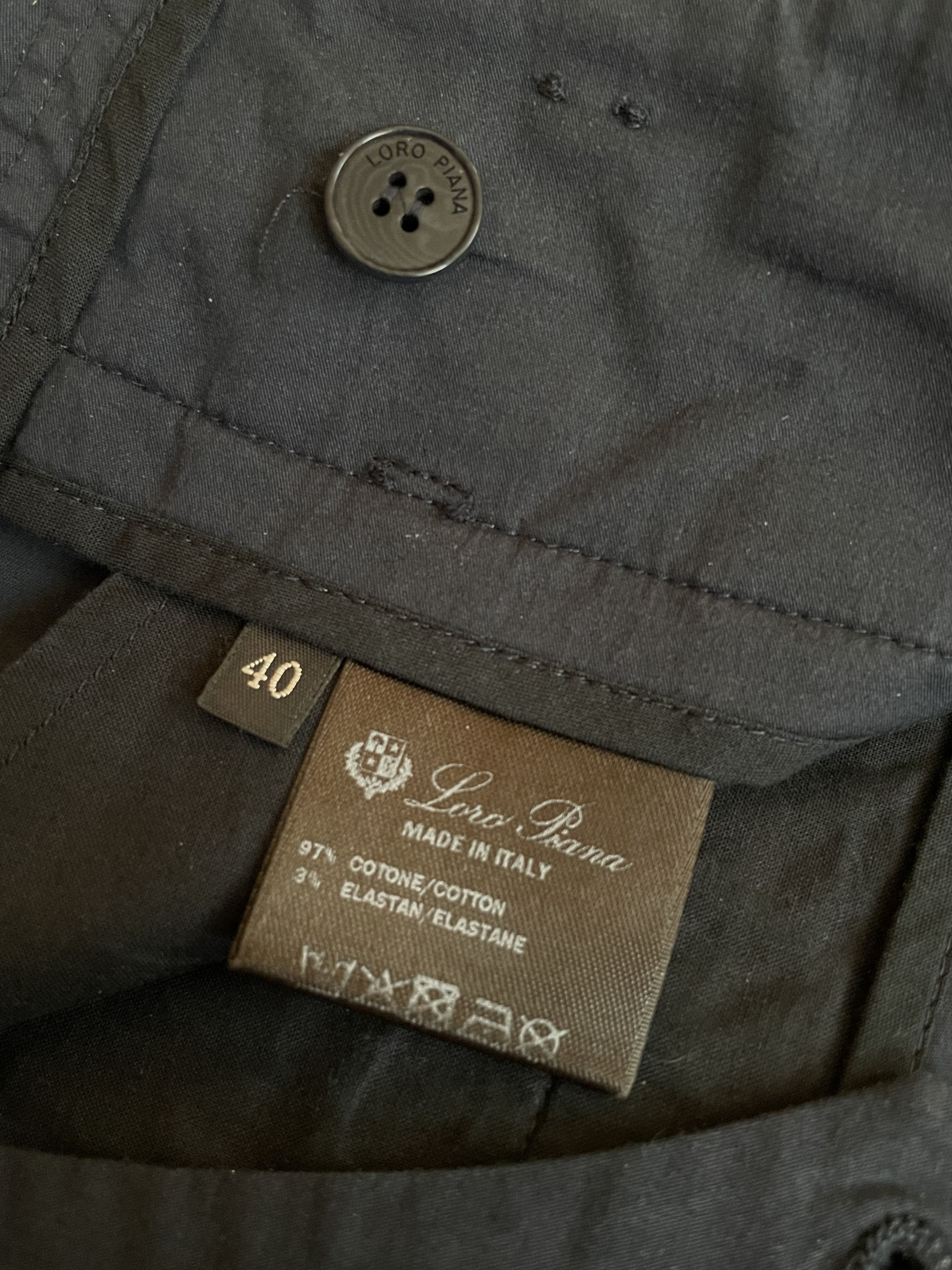 Loro Piana Rare! Loro Piana Wide Trousers Navy Pants Size 40" / US 18 - 11 Thumbnail