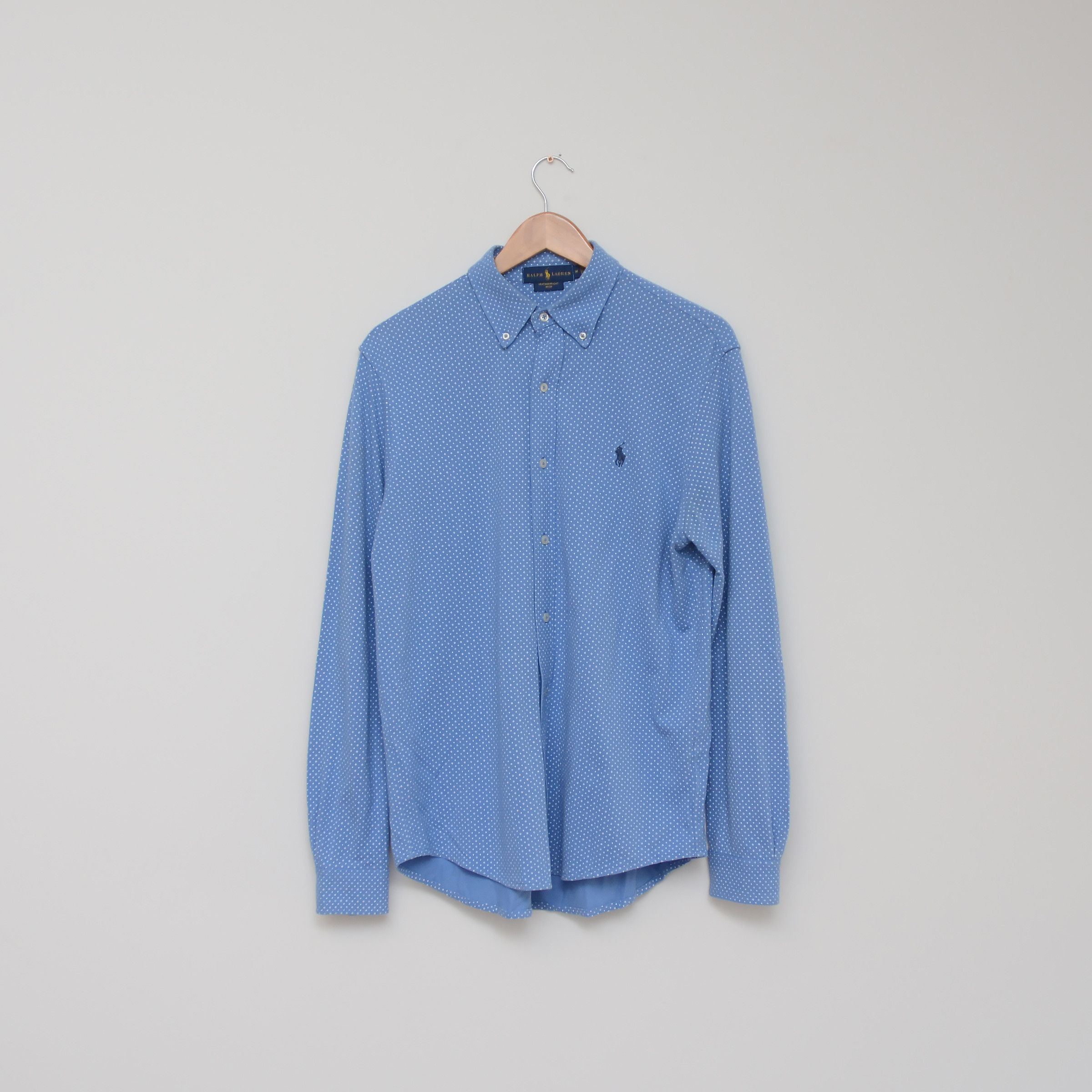 Ralph Lauren Ralph Lauren Featherweight Mesh Shirt Cotton Micro Pattern Size US M / EU 48-50 / 2 - 1 Thumbnail