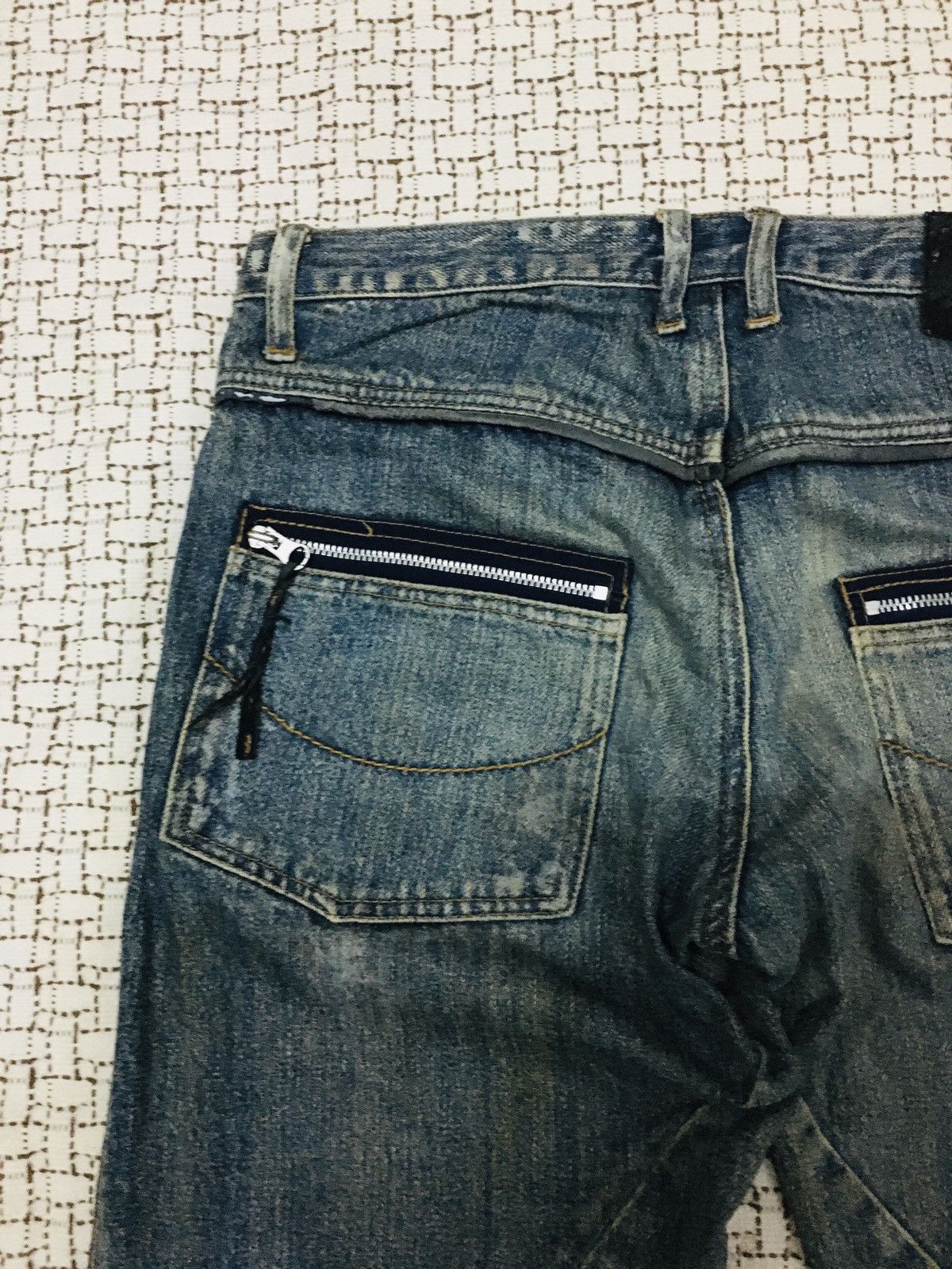 Morgan Homme Morgan Homme Distressed Spiral Cut Jeans (Y01) Size US 32 / EU 48 - 6 Thumbnail