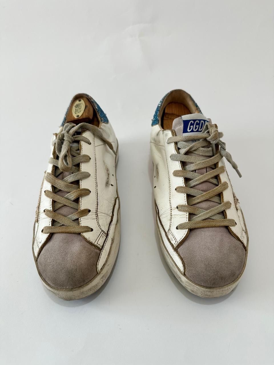 Golden Goose GOLDEN GOOSE Superstar Leather And Glitter Sneakers. Size US 7 / EU 40 - 3 Thumbnail