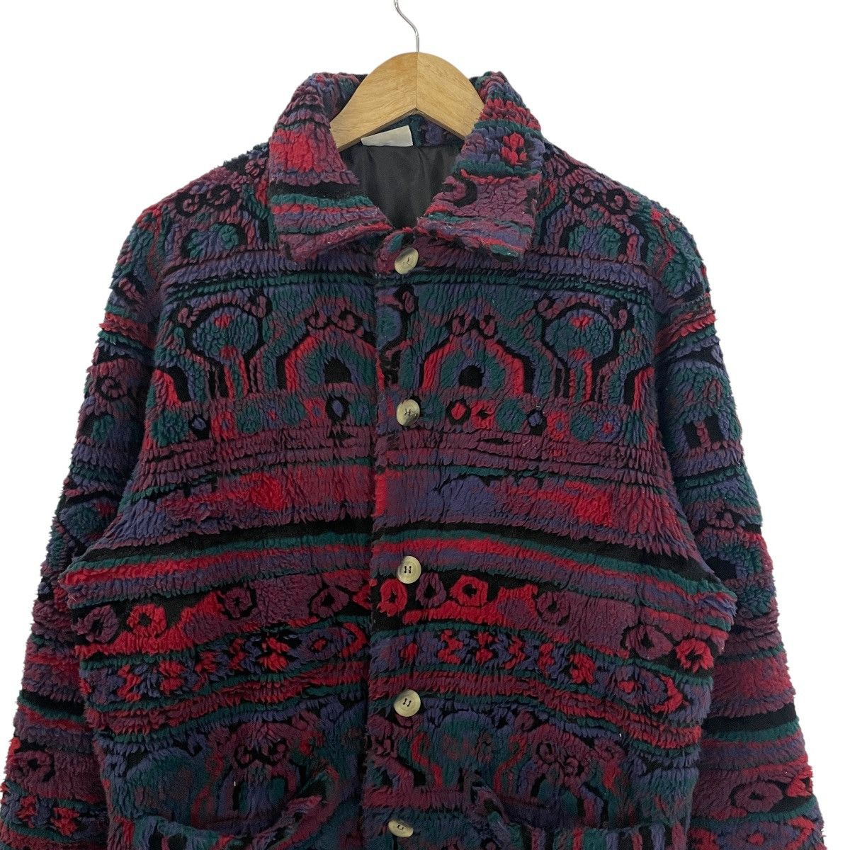 Sergio Tacchini Vintage Sergio Tacchini Sherpa Flees Jacket Size US L / EU 52-54 / 3 - 2 Thumbnail
