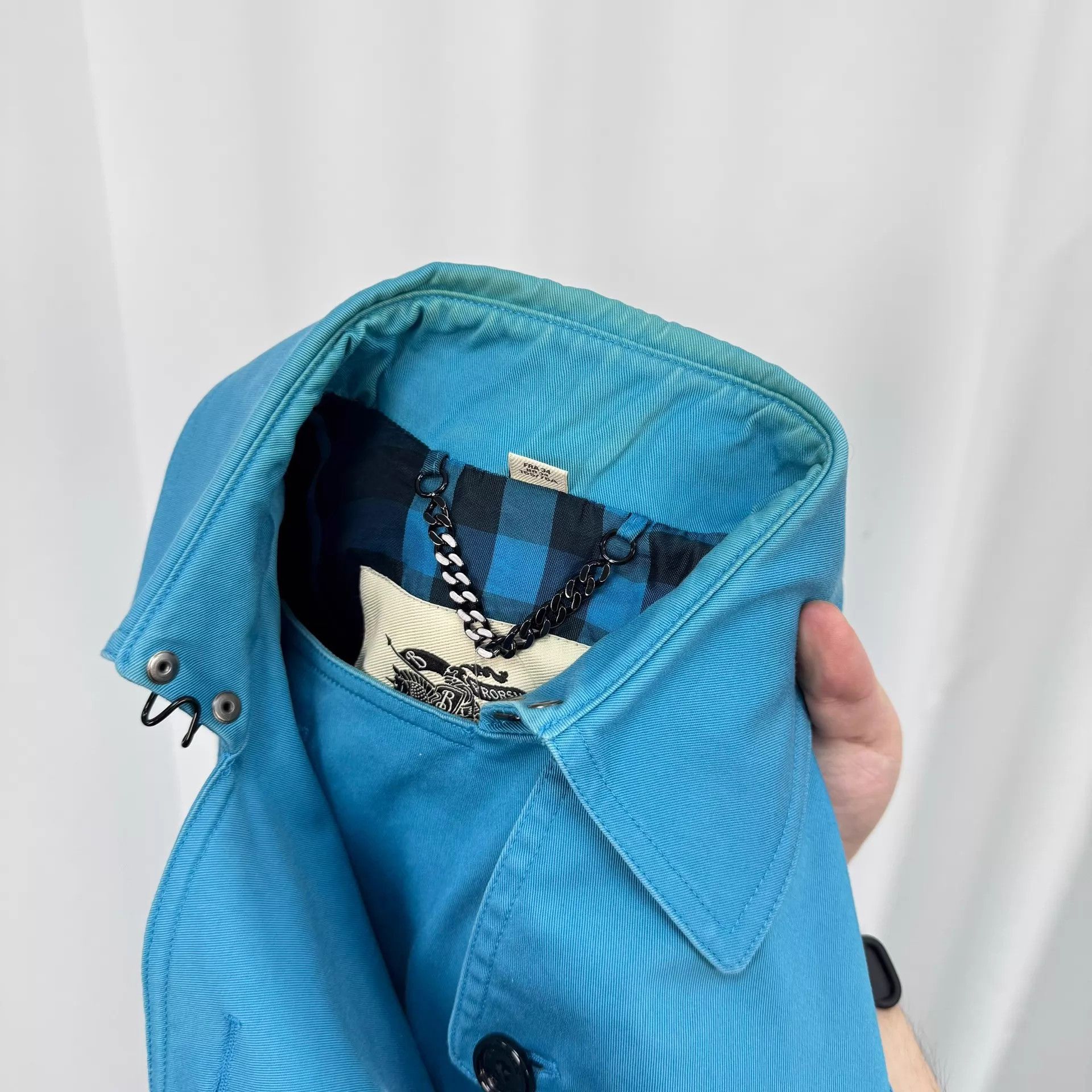Burberry Burberry Double-Breasted Check Lined Trench Coat UK4 9/10 Size XS / US 0-2 / IT 36-38 - 5 Thumbnail