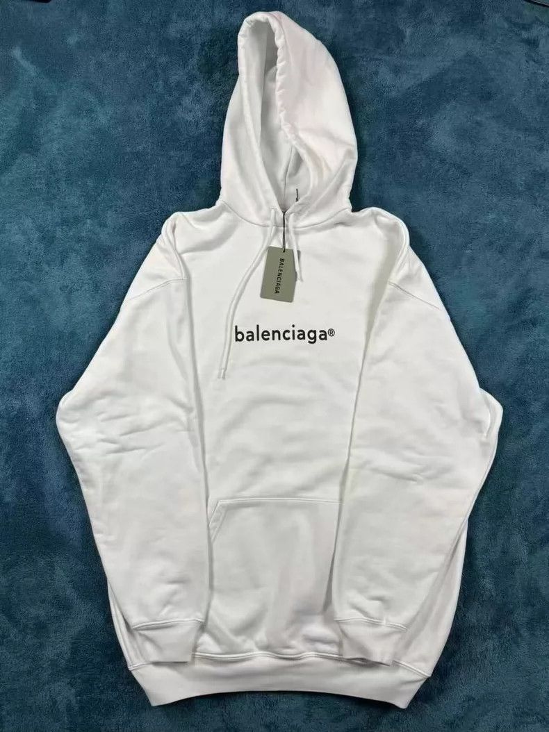 Balenciaga Balenciaga White letter logo hoodie Size US XS / EU 42 / 0 - 1 Thumbnail