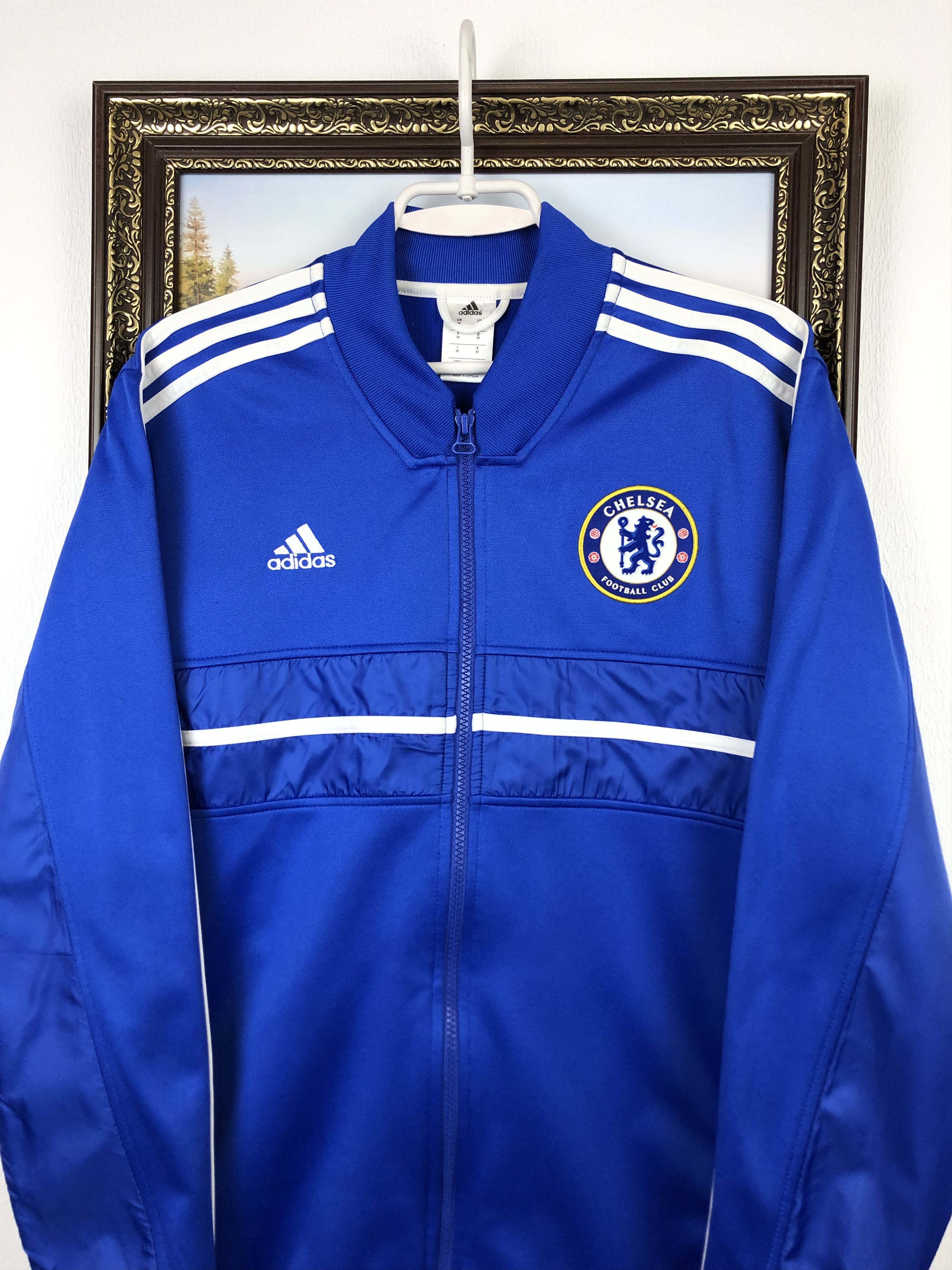 Adidas Vintage Adidas Chelsea Football Jacket Soccer Track Top Size US M / EU 48-50 / 2 - 2 Thumbnail