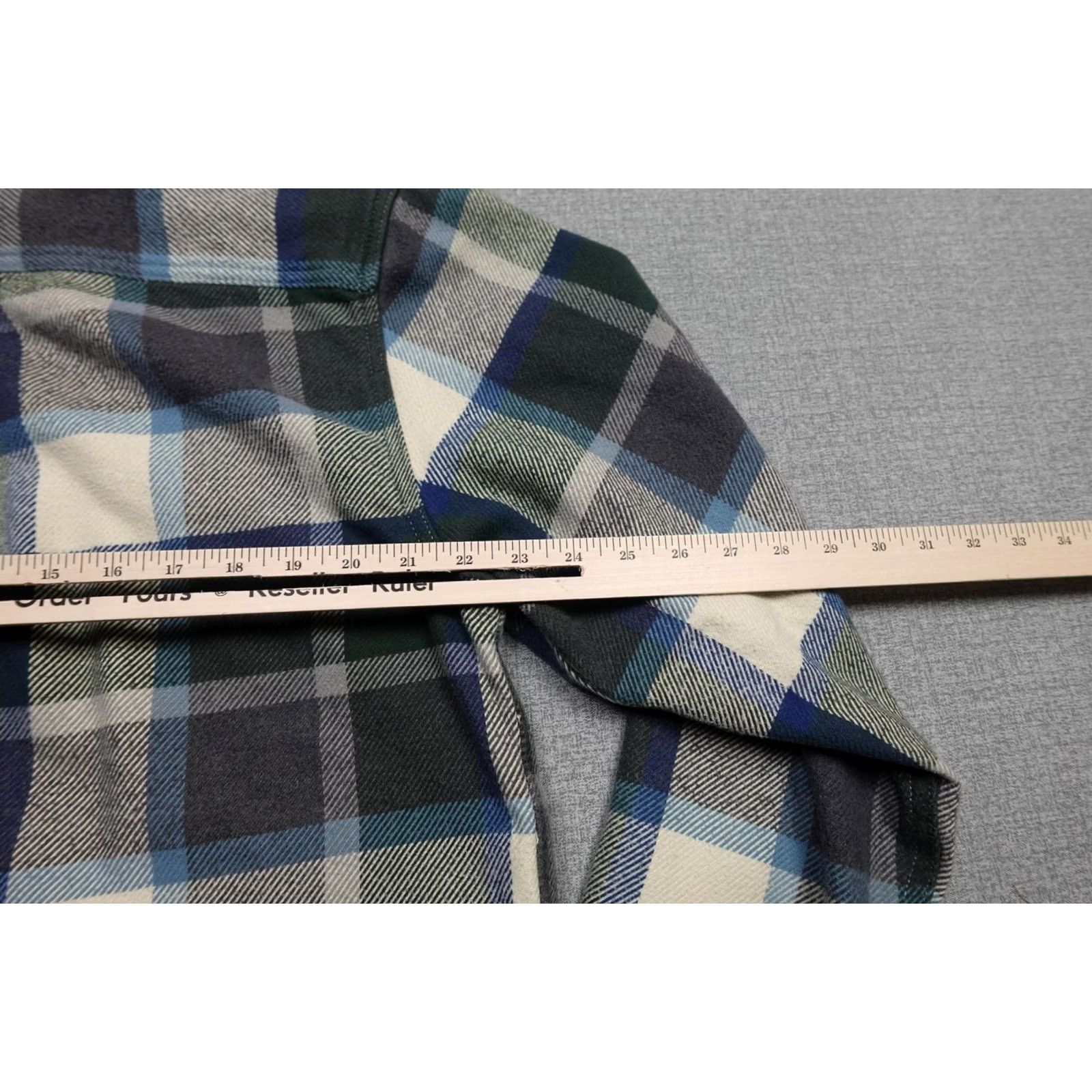 Orvis Orvis Button-Up Long Sleeve Flannel Shirt Mens Large Green Plaid with Pockets Size US L / EU 52-54 / 3 - 6 Thumbnail