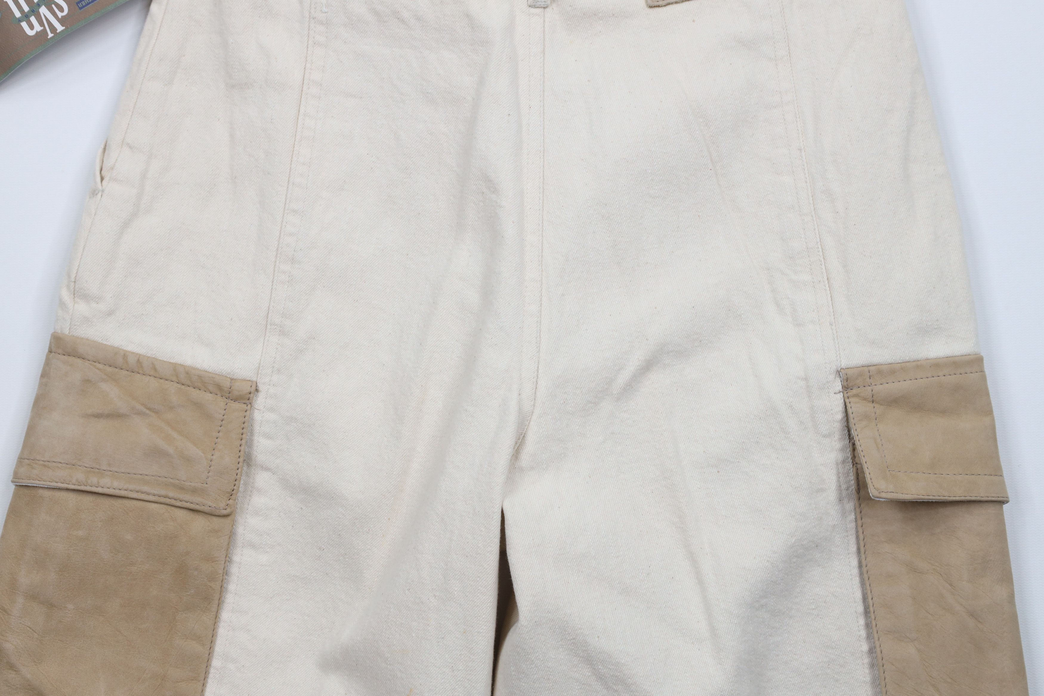 Vintage Deadstock Vintage 90s Streetwear Trim Denim Cargo Shorts Size US 30 / EU 46 - 10 Thumbnail