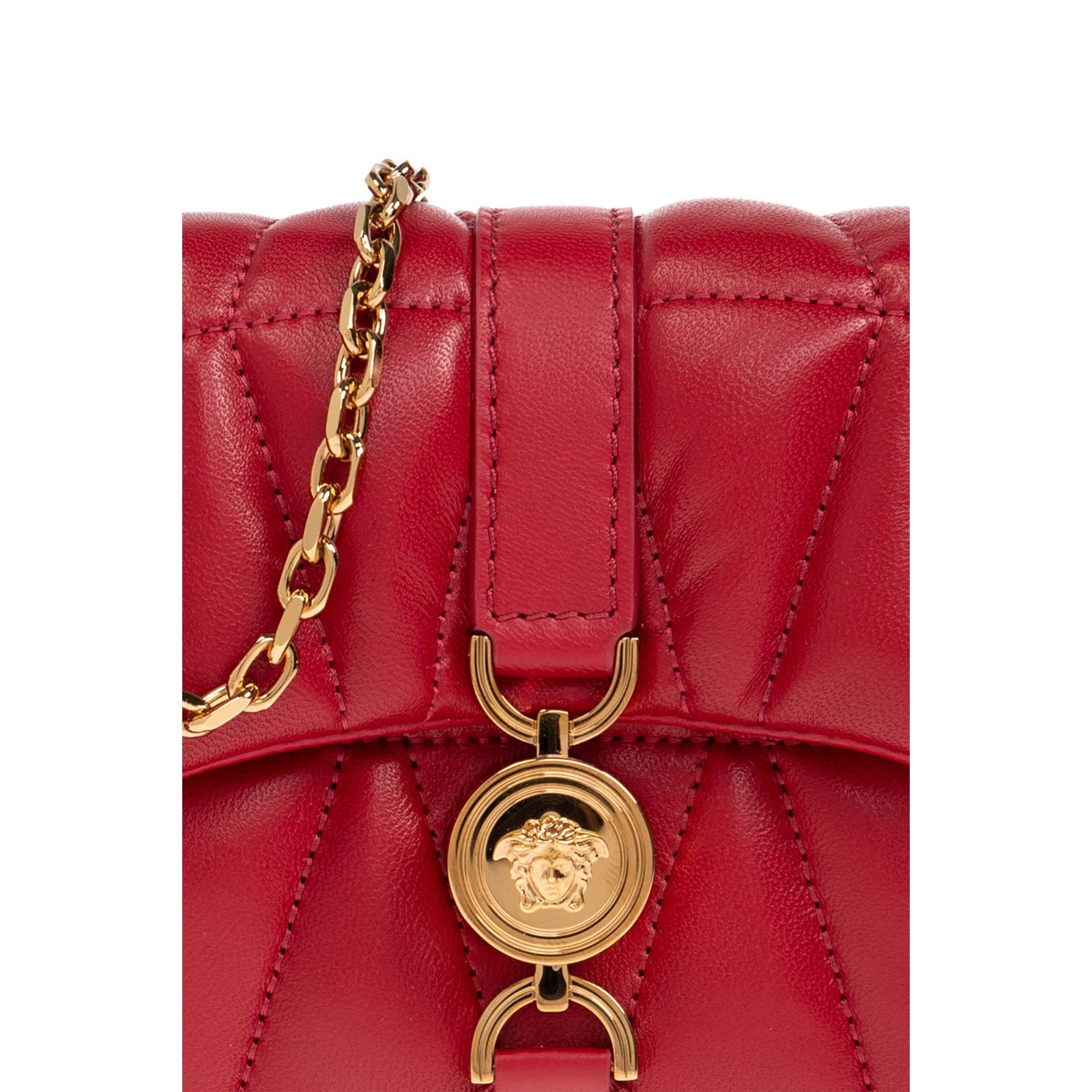 Versace VERSACE Kleio Mini Red Leather Shoulder Bag New & Authentic Size ONE SIZE - 4 Thumbnail