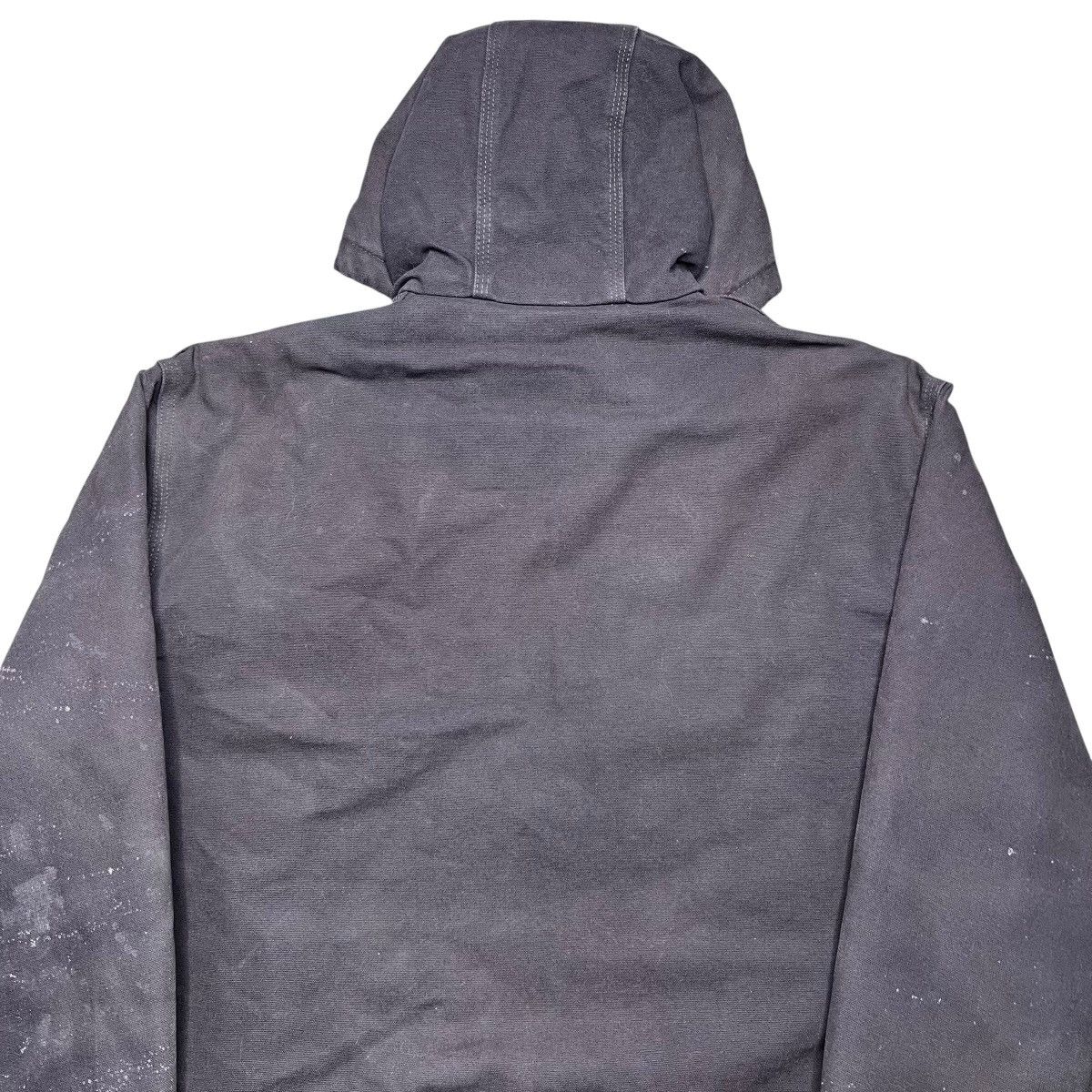 Carhartt Vtg 2000s Carhartt J130 DKB Hooded Dark Brown Canvas Jacket Size US L / EU 52-54 / 3 - 20 Thumbnail