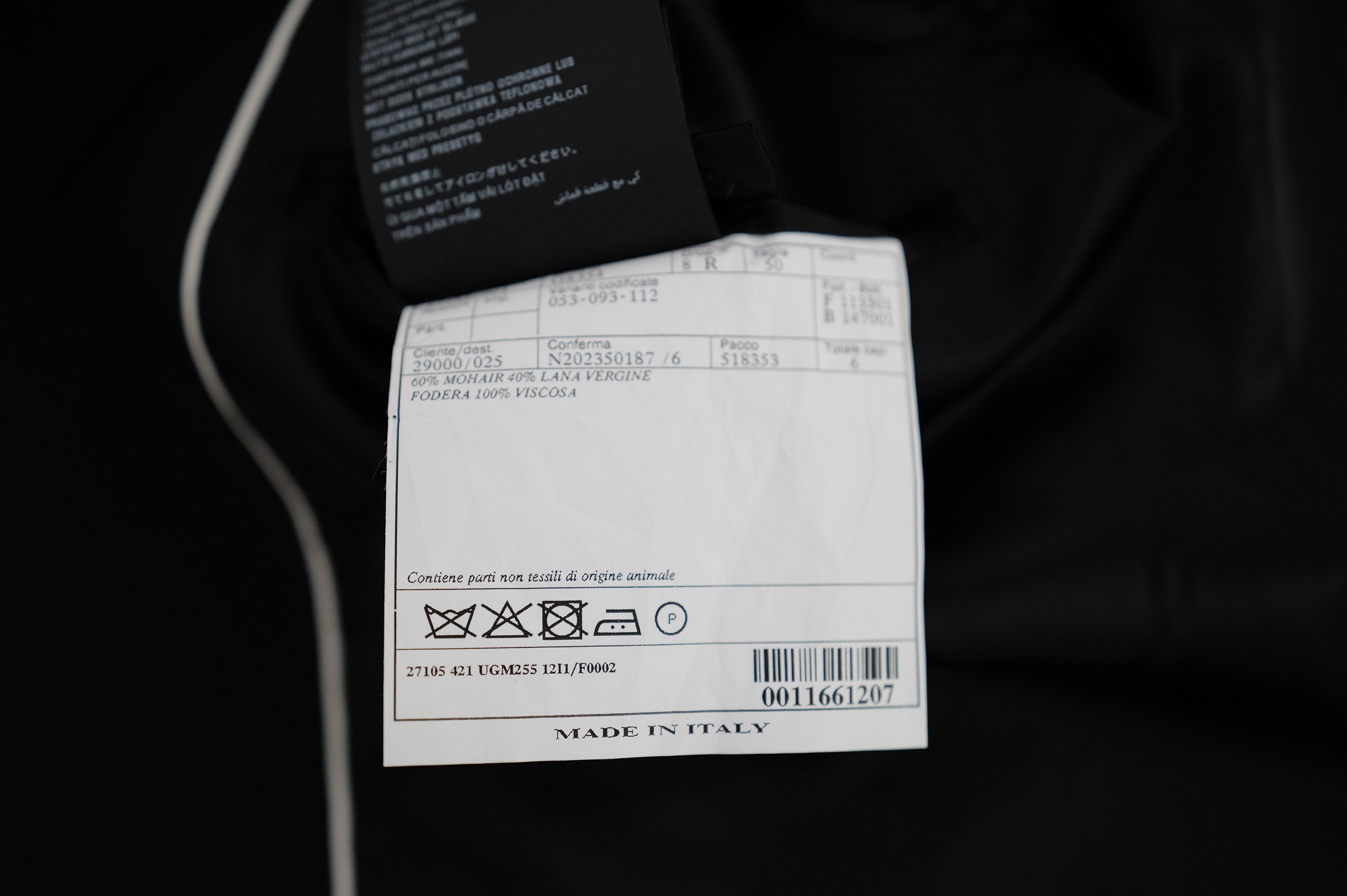 Prada Single-breasted Mohair Wool Collarless Jacket Size 50R - 9 Thumbnail