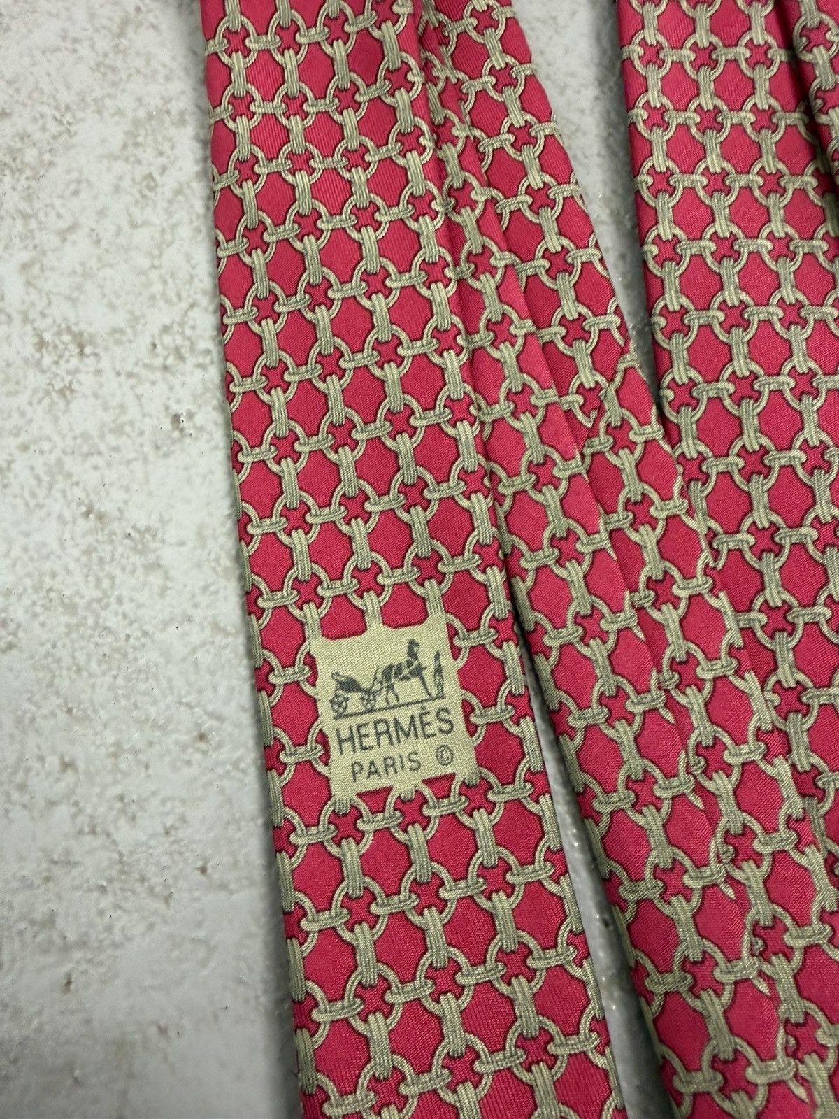 Hermes Hermes Silk Tie Size ONE SIZE - 6 Thumbnail
