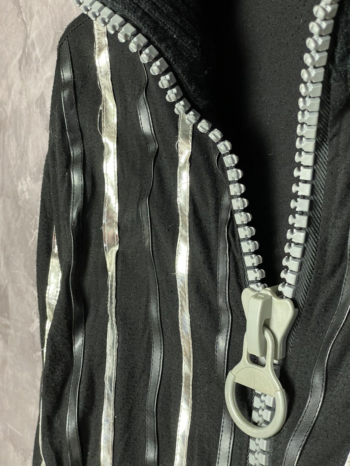 Japanese Brand × Vintage Y2K VTG 90s Japanese style 3D striped knit sweater full zip Size M / US 6-8 / IT 42-44 - 9 Thumbnail
