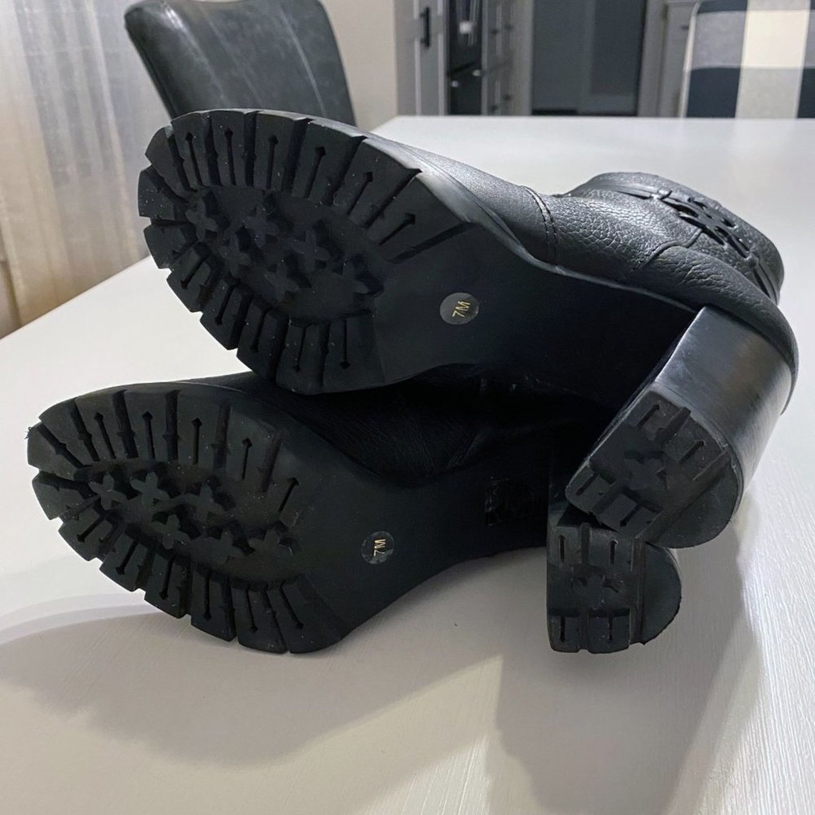 Tory Burch Women's Tory Burch Leigh Lug Sole Black Boots US Size 7 M Size US 7 / IT 37 - 10 Thumbnail