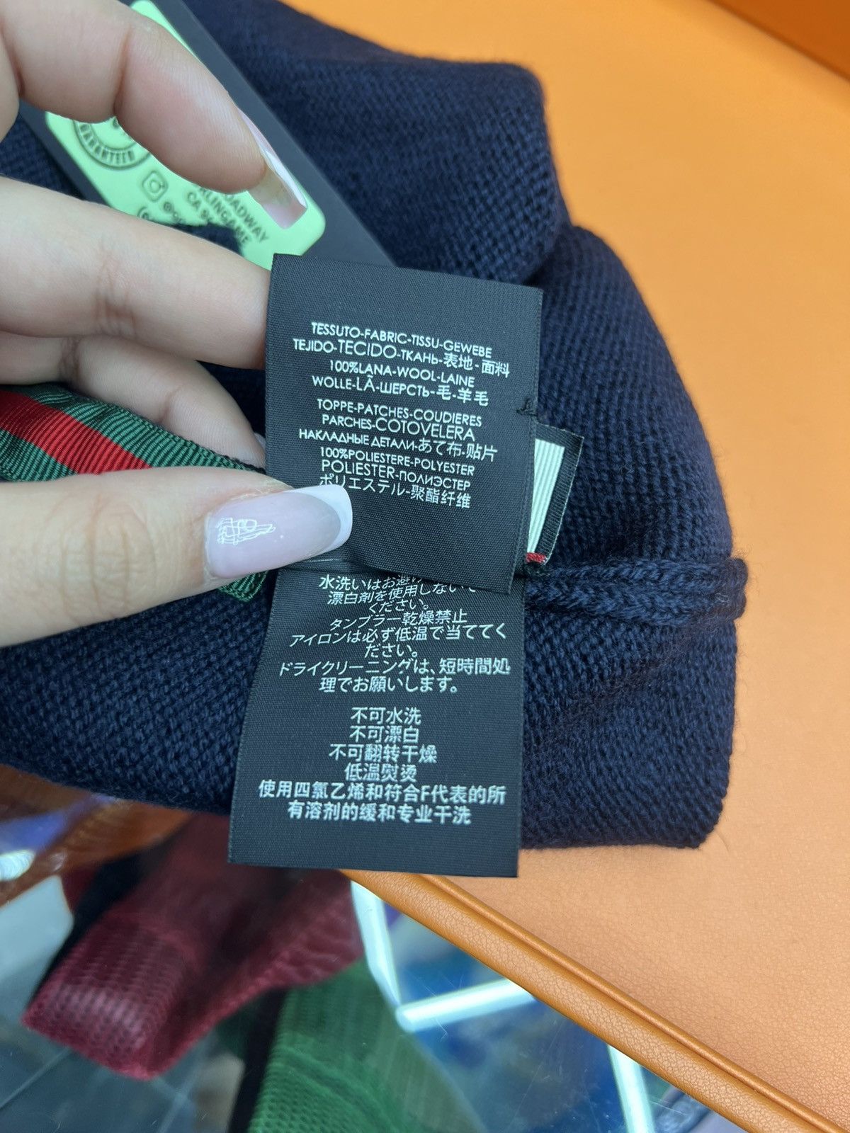 Gucci Gucci Loved Navy Beanie Size ONE SIZE - 5 Thumbnail