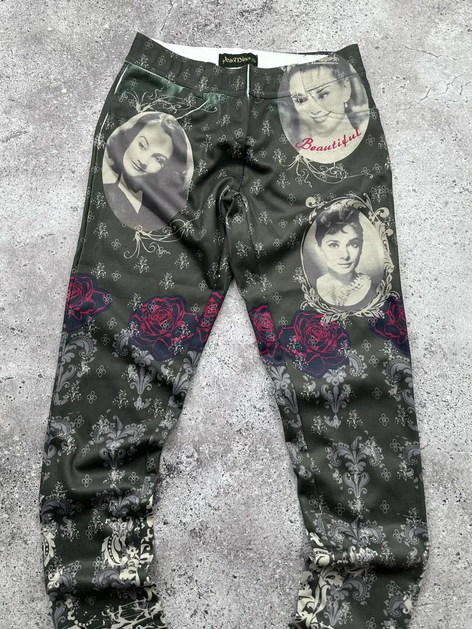 Vintage Vintage Printed Pants C537(V617) Size 25" / US 0 / IT 36 - 2 Thumbnail
