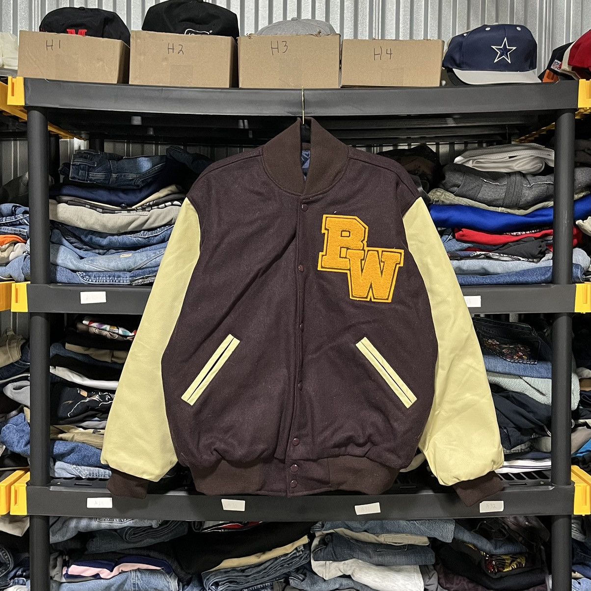 Vintage VINTAGE BALDWIN WALLACE LEATHER VARSITY JACKET SIZE MEDIUM Size US M / EU 48-50 / 2 - 1 Thumbnail