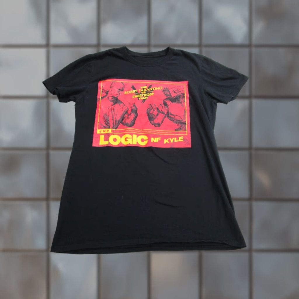 Hanes VINTAGE Logic Shirt Men’s Small Black Red Bobby Tarantino vs Everybody Tour NF Kyle Size US S / EU 44-46 / 1 - 1 Thumbnail