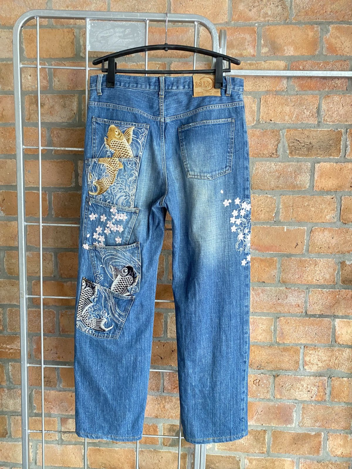 Japanese Brand Karakuri Tamashii Jeans Size US 35 - 14 Thumbnail