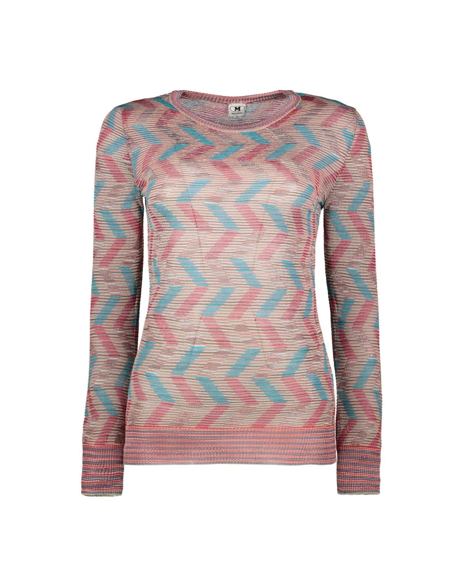 image of Missoni Wool Blend Round Neck Sweater in Pink, Women's (Size Small)