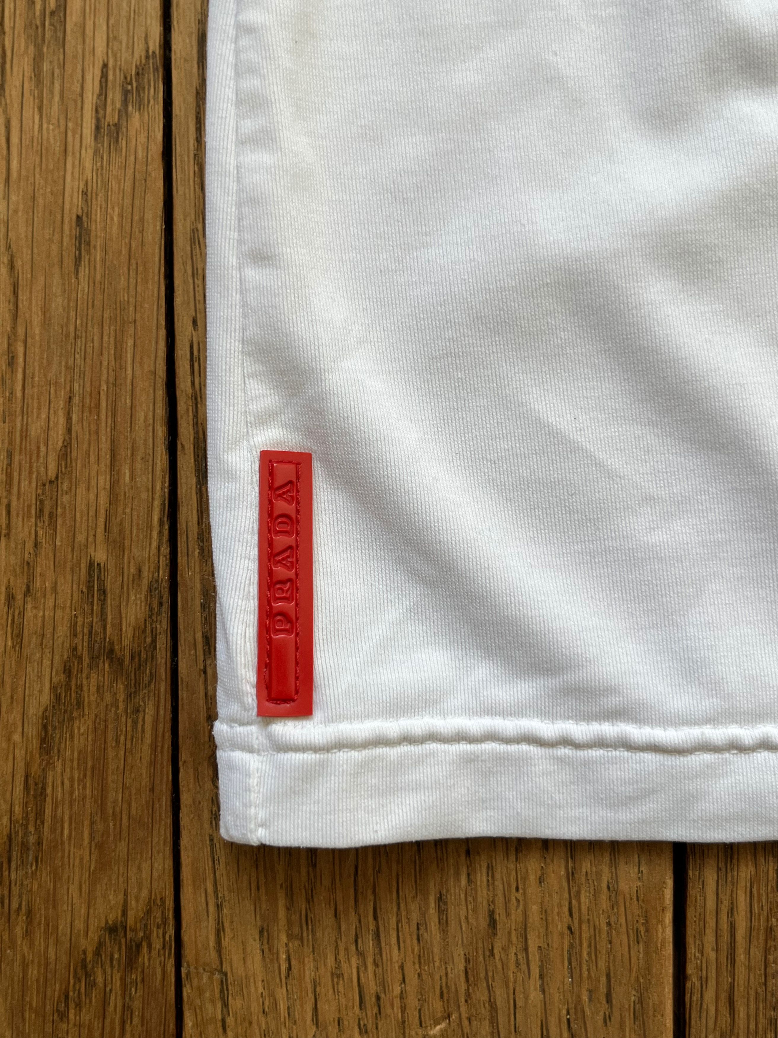 Prada Prada sport white nylon long sleeve tshirt Size L / US 10 / IT 46 - 5 Thumbnail