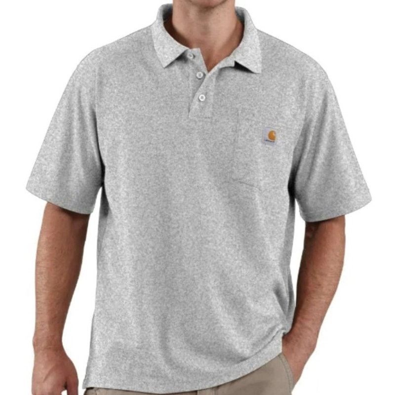 Carhartt Carhartt K570 HGY Men's Short Sleeve Polo - Size Medium Size US M / EU 48-50 / 2 - 1 Thumbnail