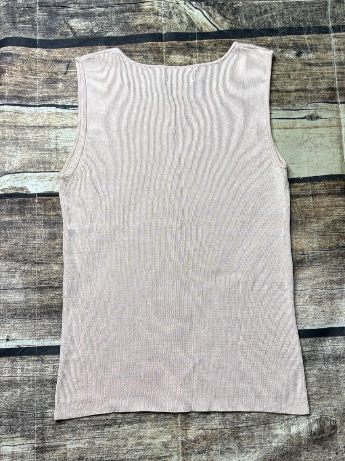 Banana Republic Y2K 2000 Banana Republic Tank Top Women Small Silk Knit Pink Size S / US 4 / IT 40 - 3 Thumbnail