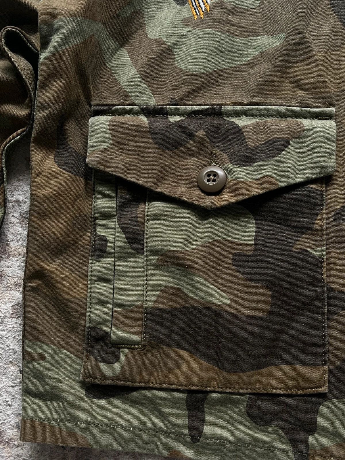 Levi's Levi’s Sz S Made in Sri Lanka 2017 Rare Camo Caroline Jacket Size S / US 4 / IT 40 - 4 Thumbnail