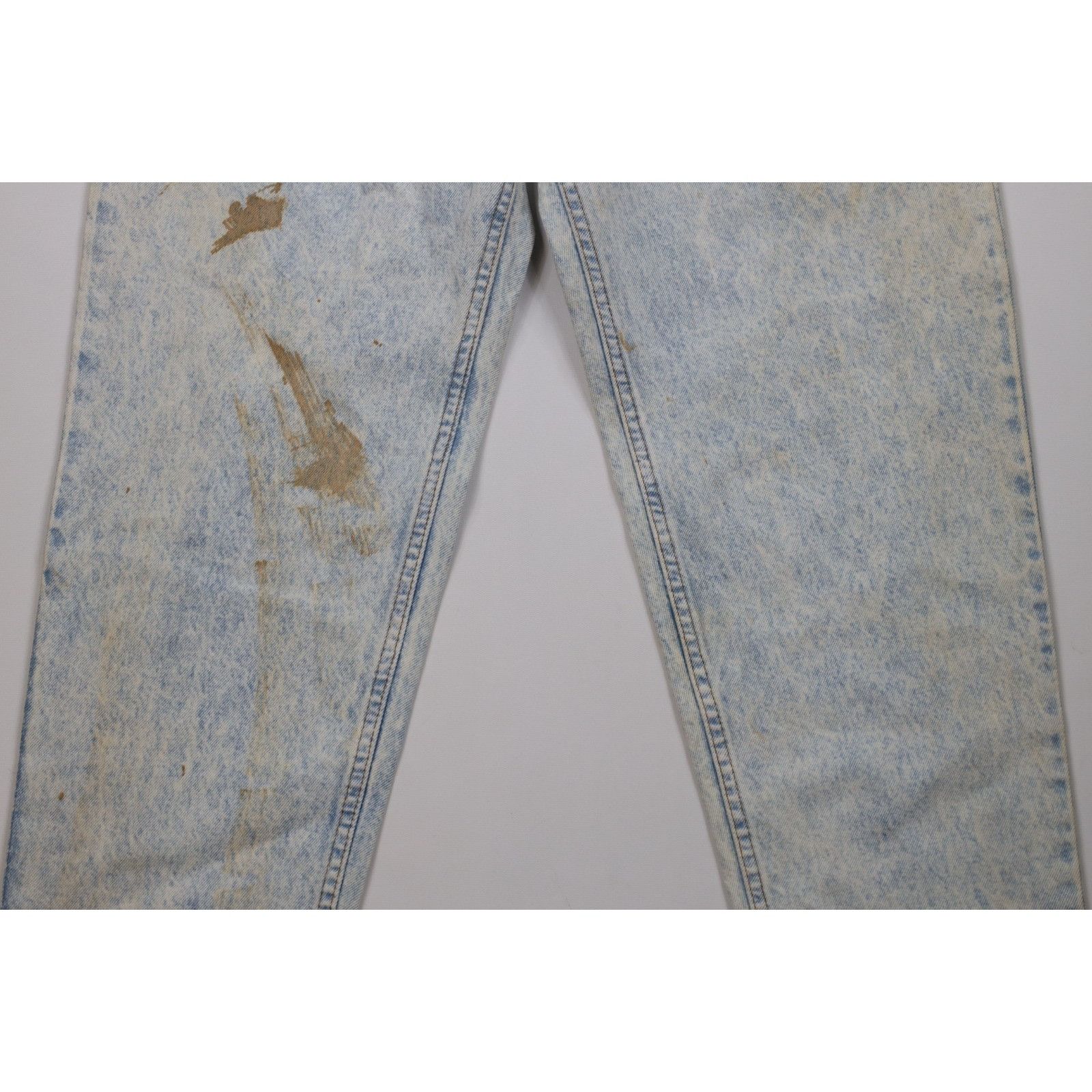 Levi's Deadstock Vintage 80s Levis 550 Orange Tab Whitewashed Jeans Size US 40 / EU 56 - 3 Thumbnail