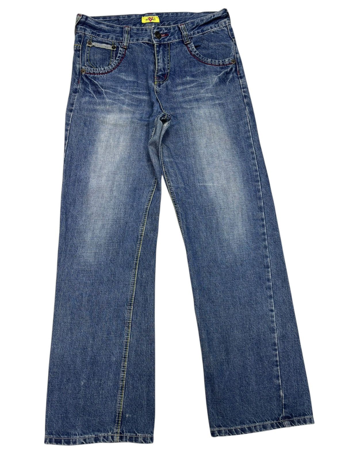 Tornado Mart FLARE JEANS MILI❤️MILI TORNADO MART STYLE 90s JAPANESE DENIM Size US 32 / EU 48 - 5 Thumbnail