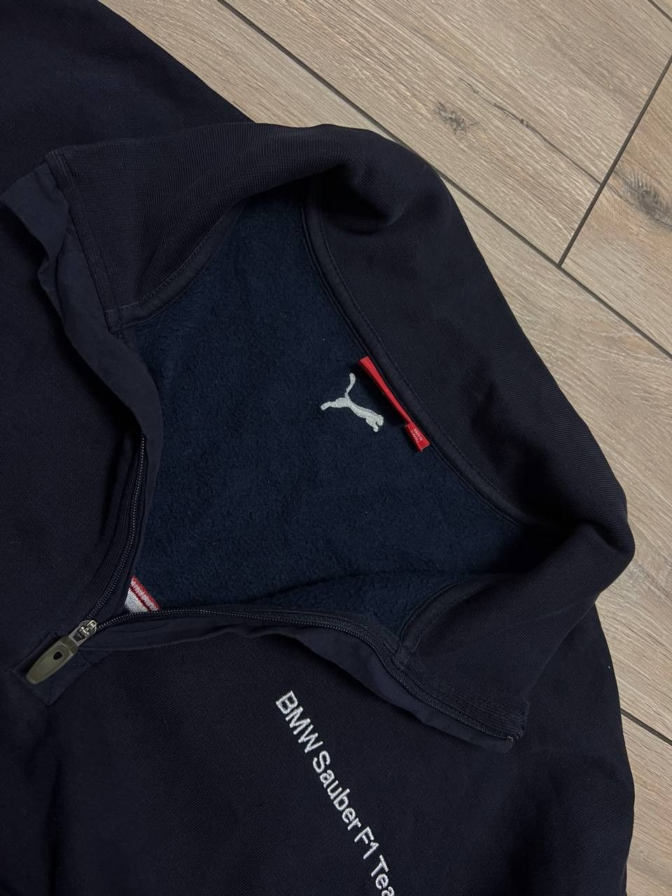 BMW × Puma Puma BMW Sauber F1 Team Sweatshirt 1/4 zip Jacket Navy Blue Size US XXL / EU 58 / 5 - 3 Thumbnail